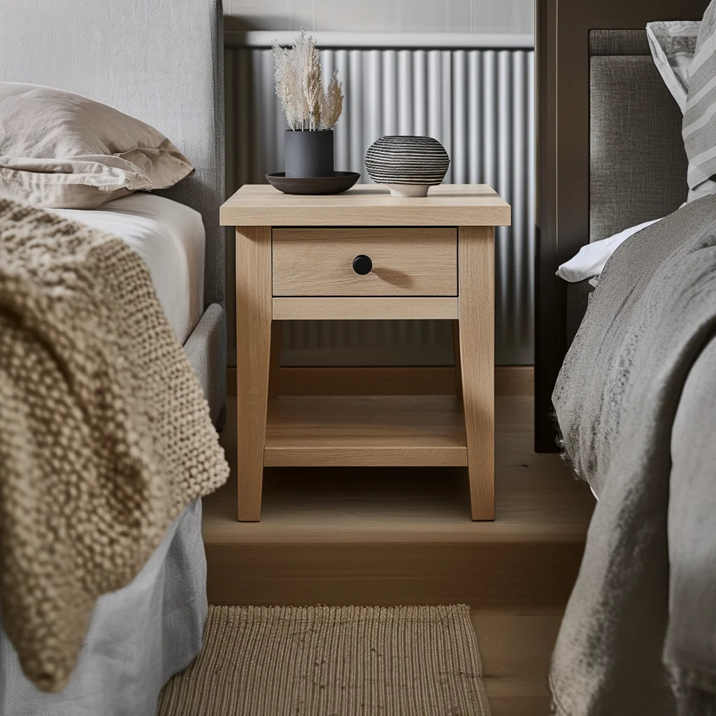 Nightstand Bedroom Storage Home Decor