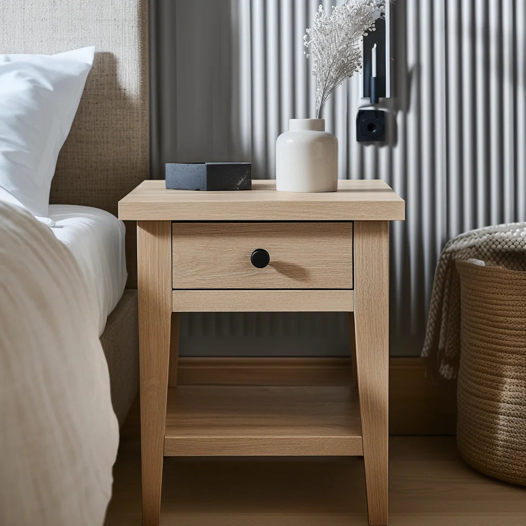 Nightstand Bedroom Storage Home Decor