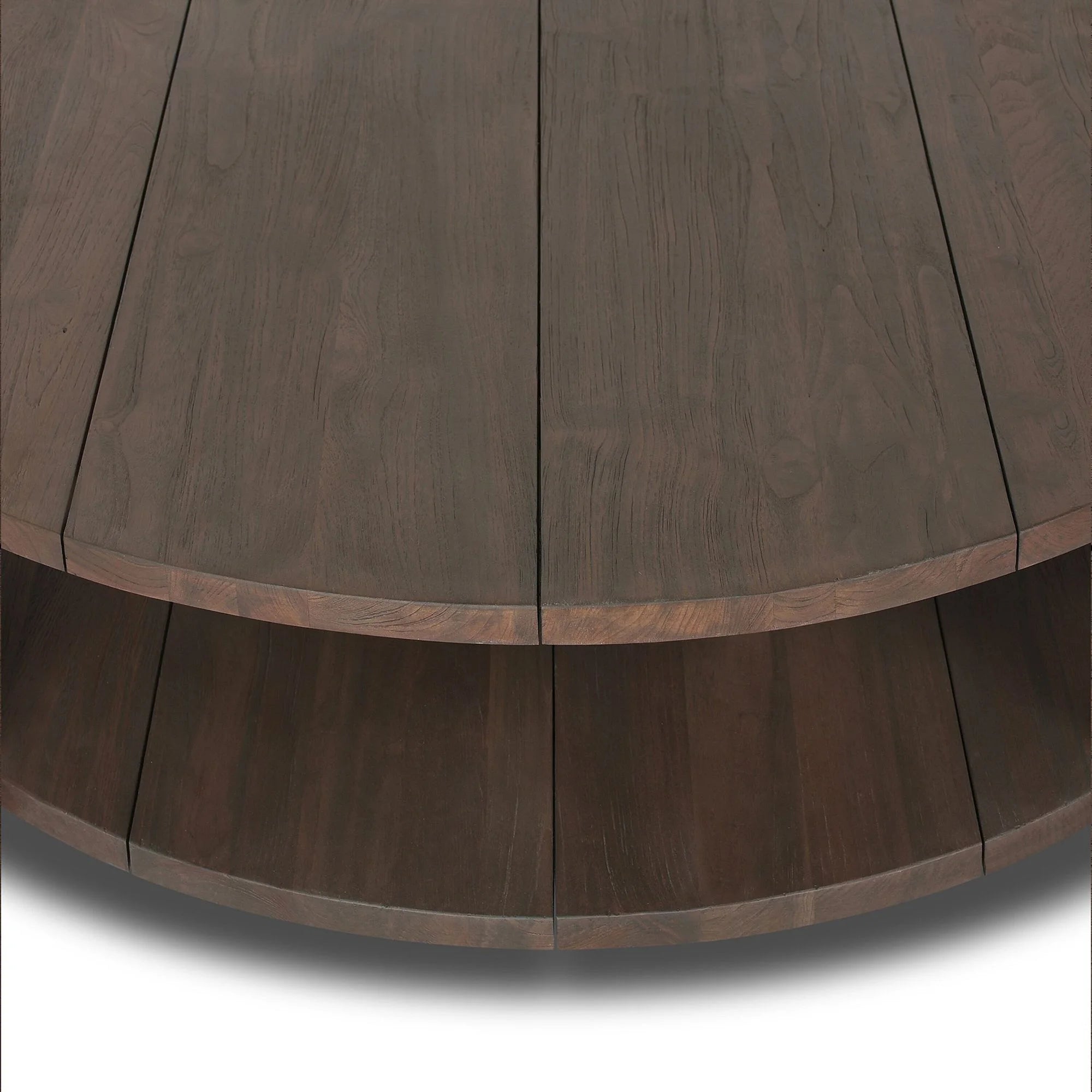 Round Coffee Table Two-Tier Modern Design