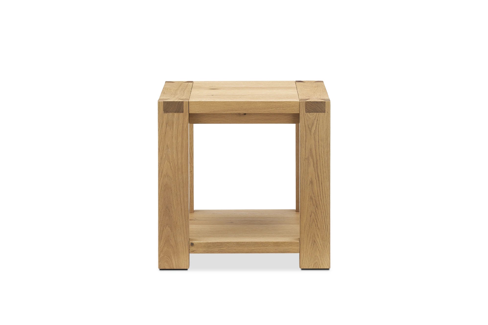 Modern Minimalist Side Table with a sleek design and open storage shelf perfect for any contemporary space