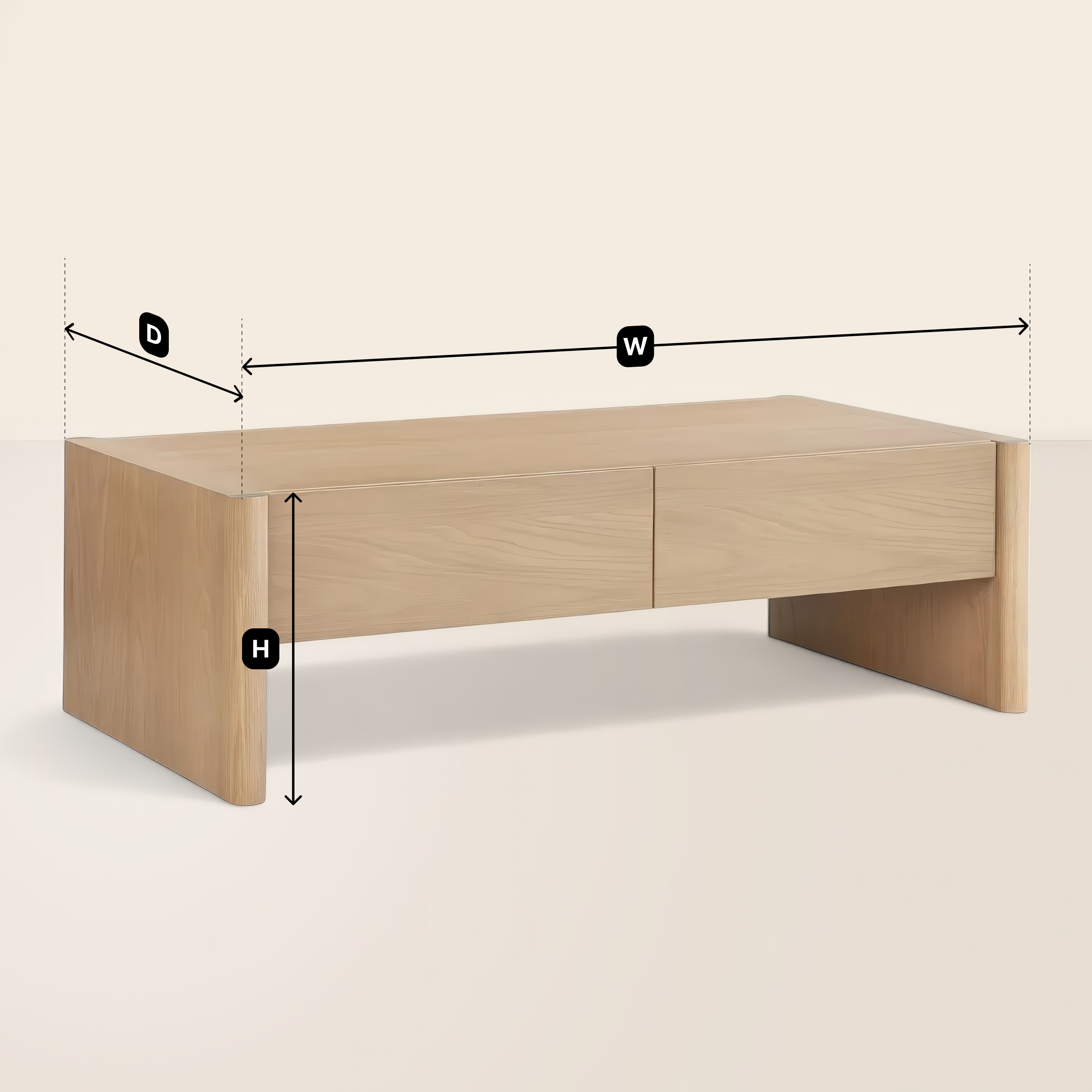 Sleek Coffee Table Modern Aesthetic with Hidden Storage