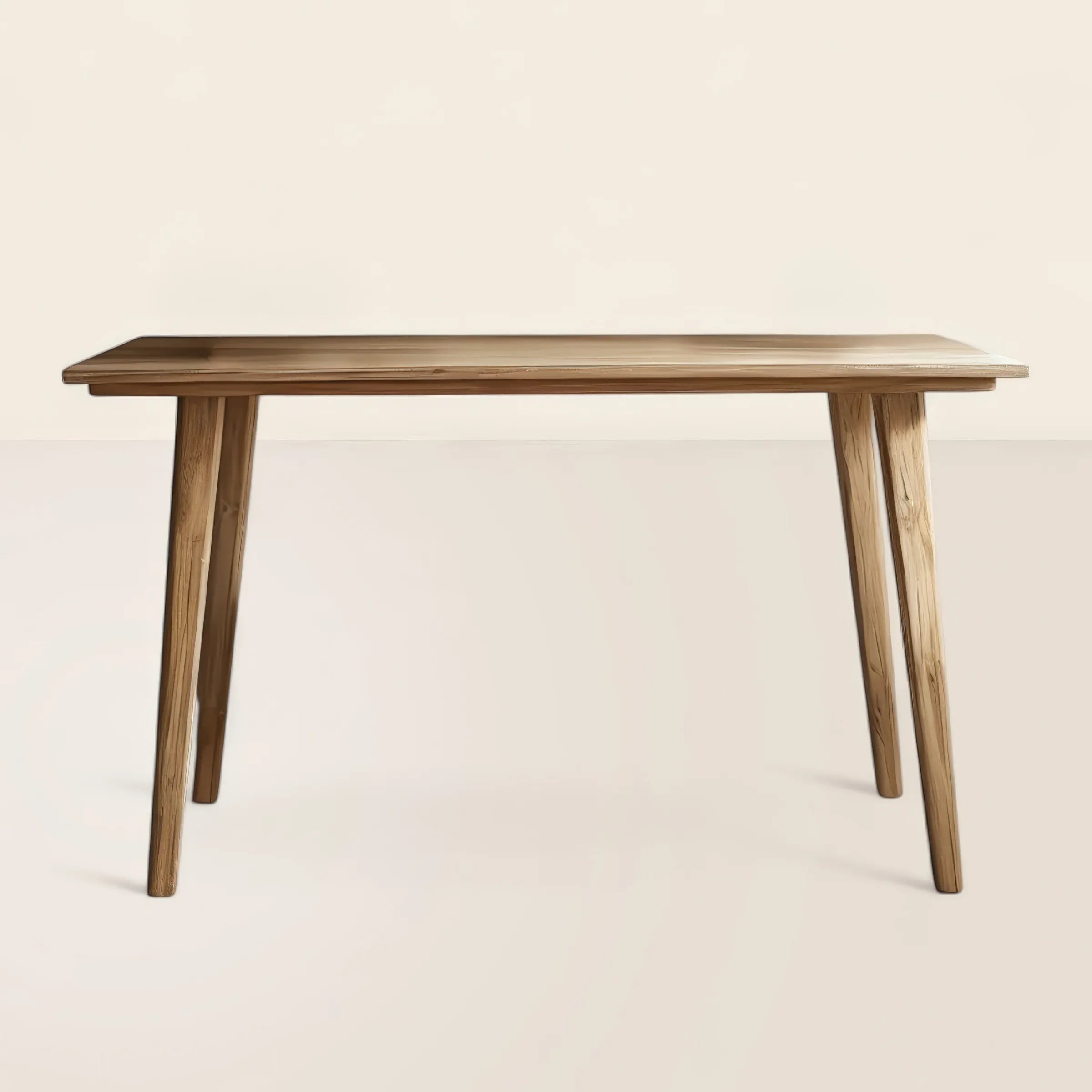 Rustic Console Table Minimalist Design Natural Finish