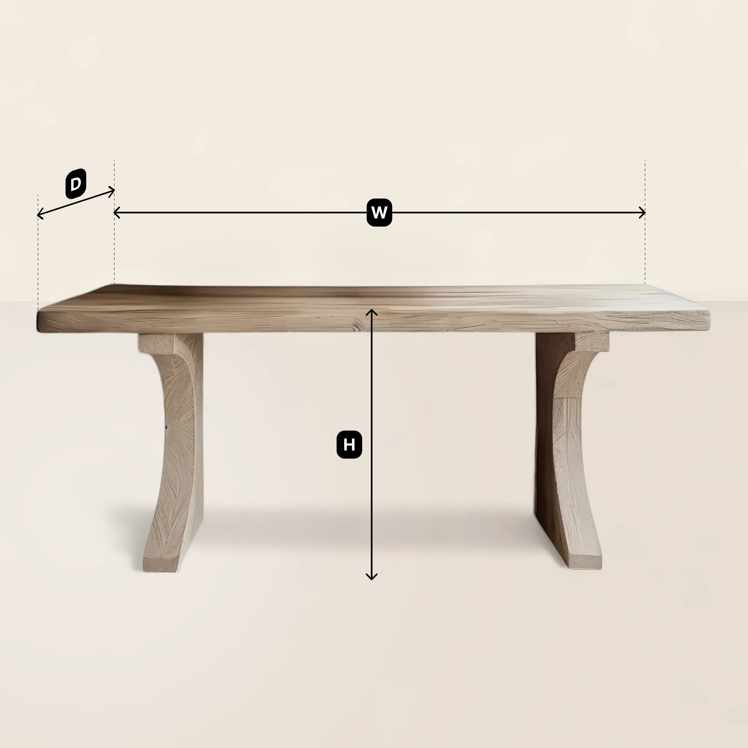 Rustic Entry Console Table Natural Accent Piece
