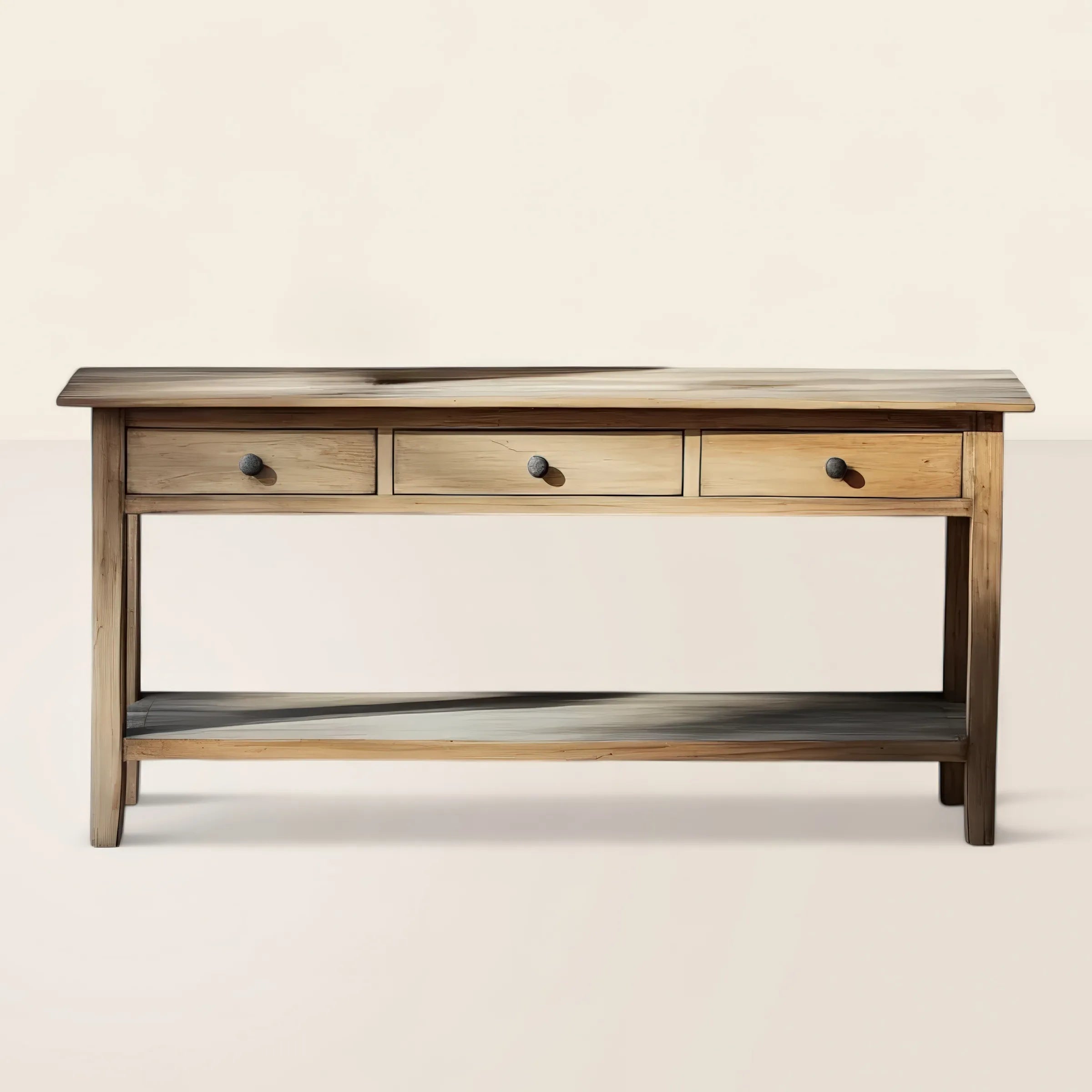 Wooden Console Table for Storage Display Home Decor