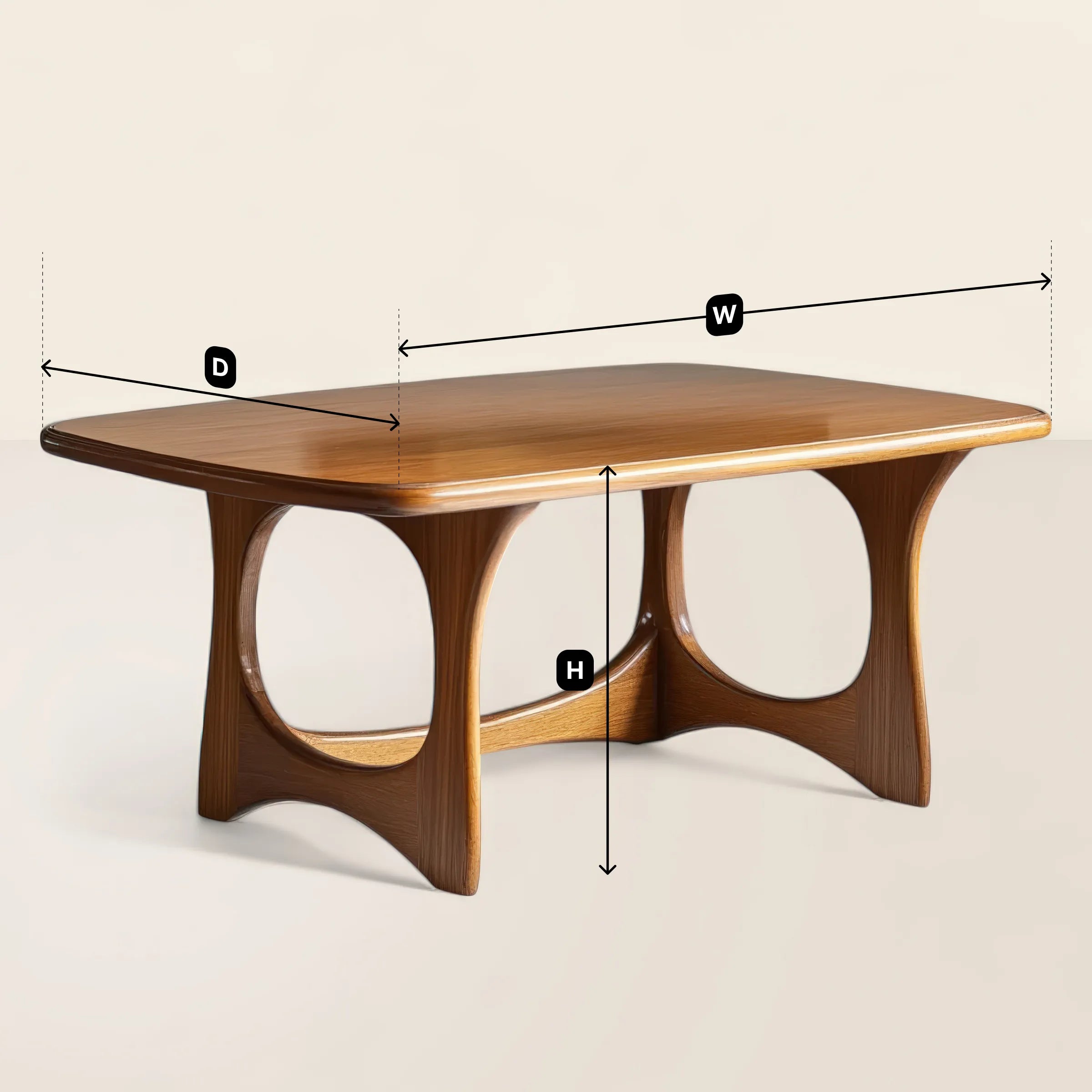 Art Form Coffee Table with Statement Silhouette