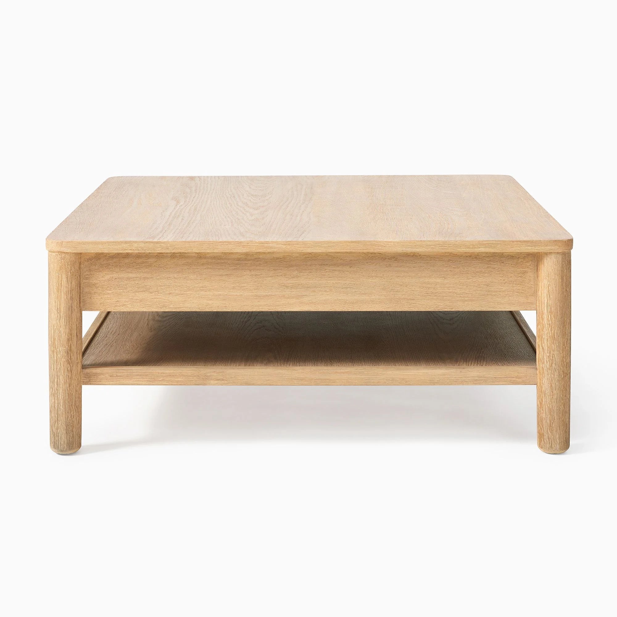 Square Coffee Table Modern Storage Accent Piece