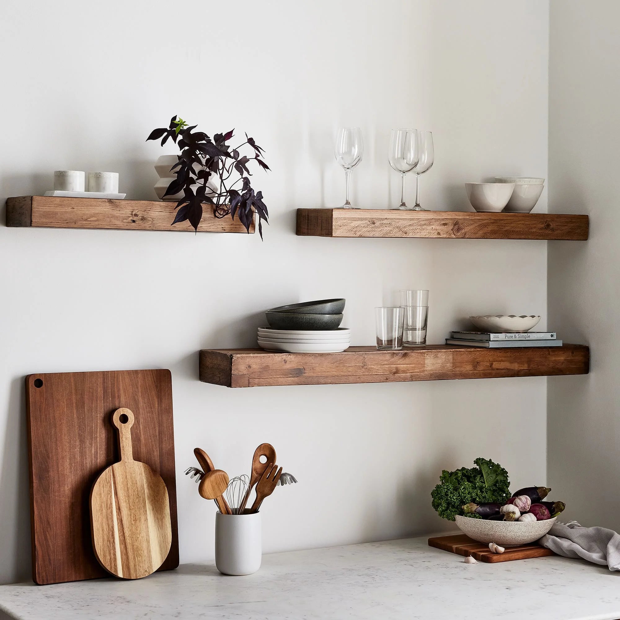 Modern Floating Wall Shelf Decorative Display Unit