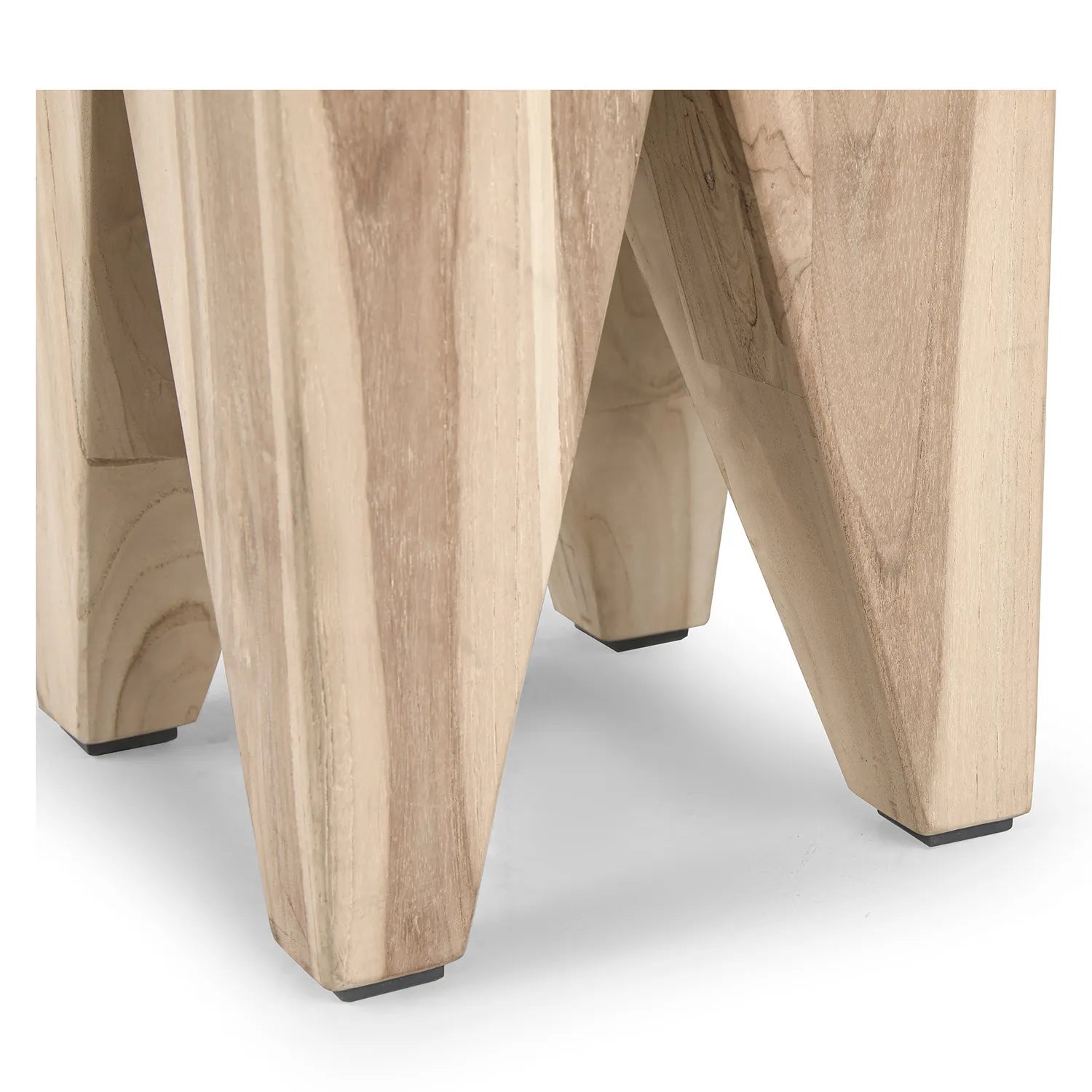 Modern Geometric Side Table with angular base