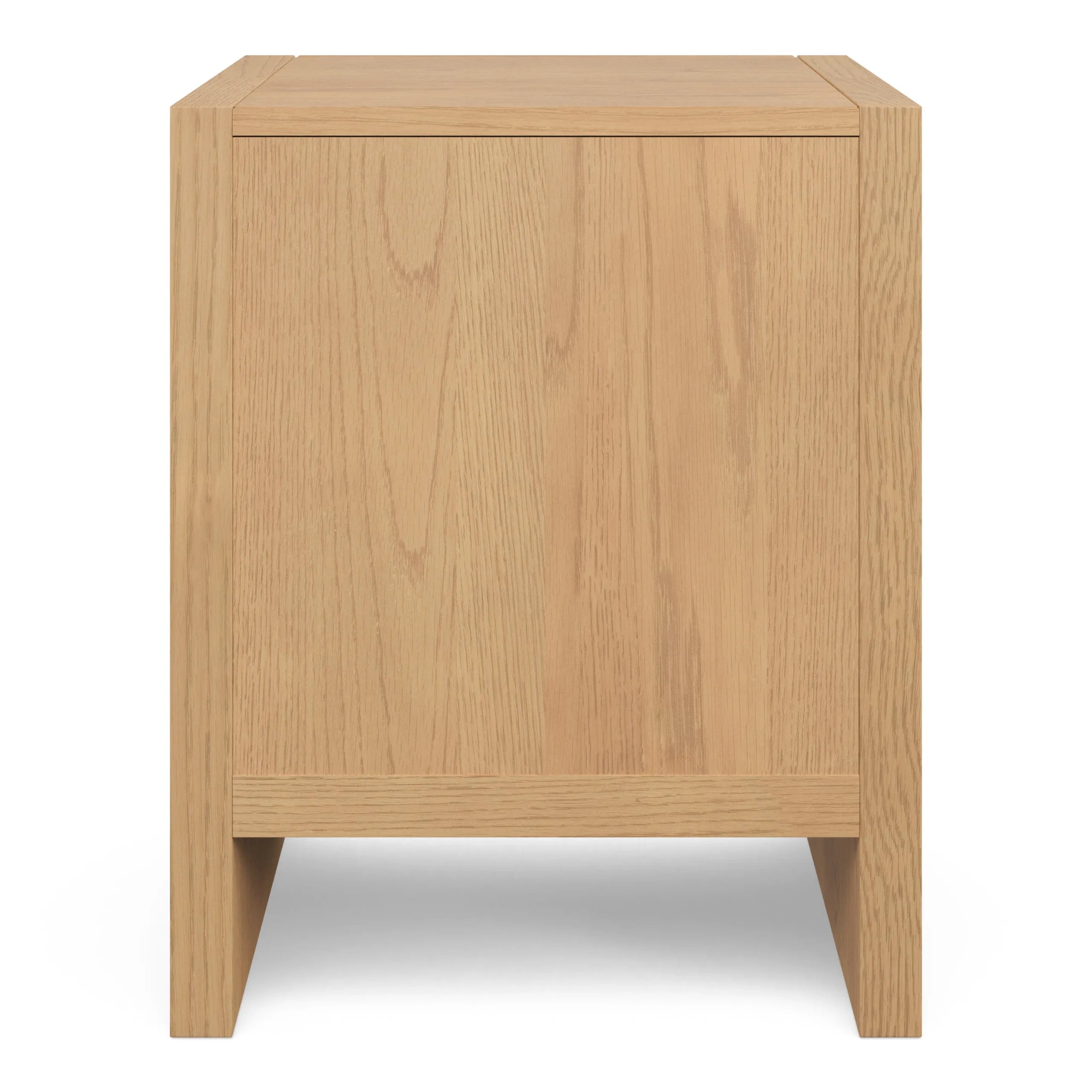Modern Nightstand Two Drawers Minimalist Bedroom Storage Elegant Design
