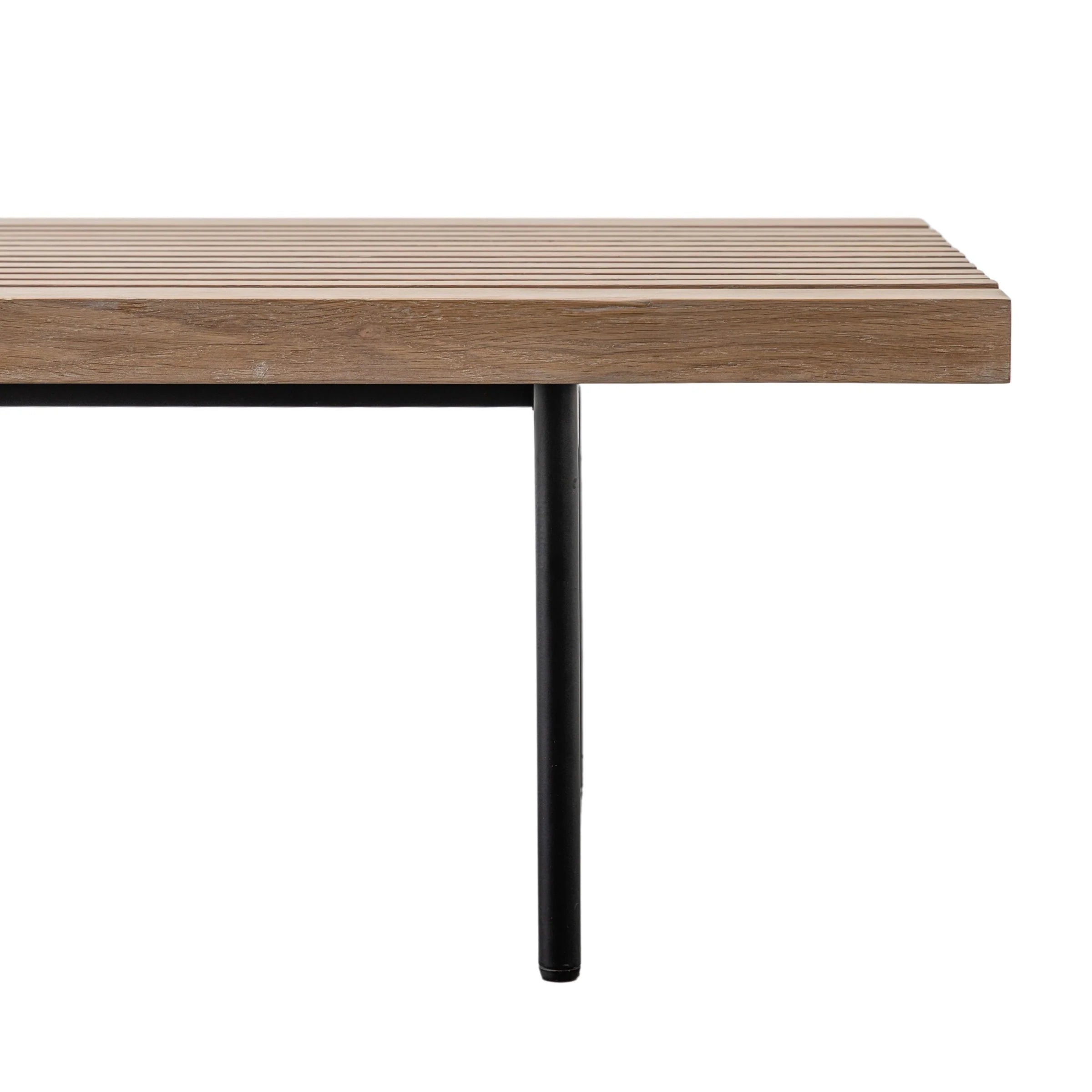 Modern Slatted Coffee Table with open design