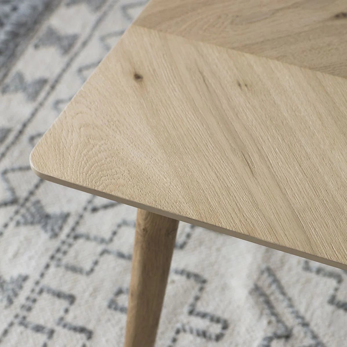Modern Square Coffee Table with sturdy tapered legs