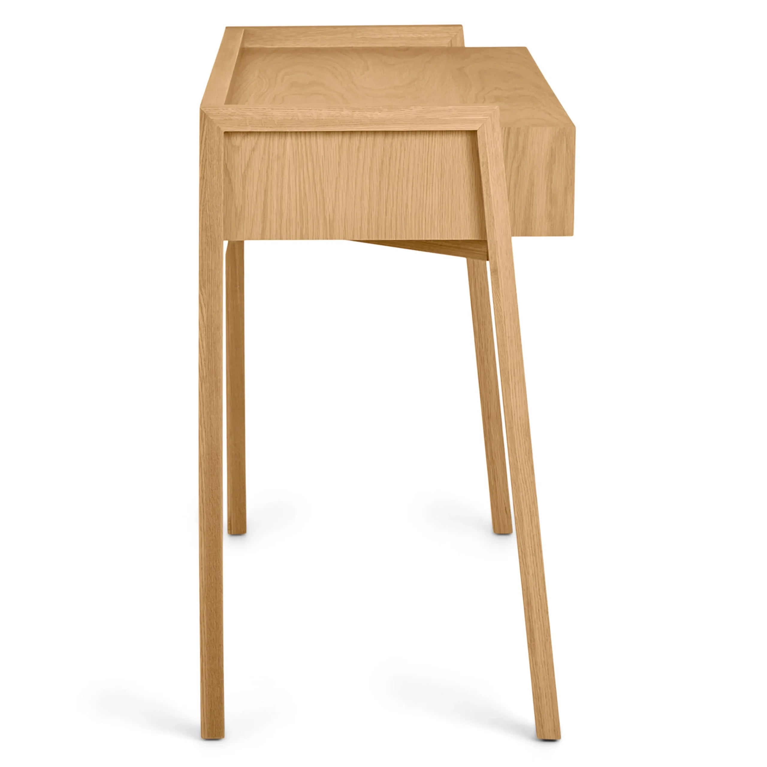 Modern Workspace Desk Storage with drawer and open shelf in a stylish home office