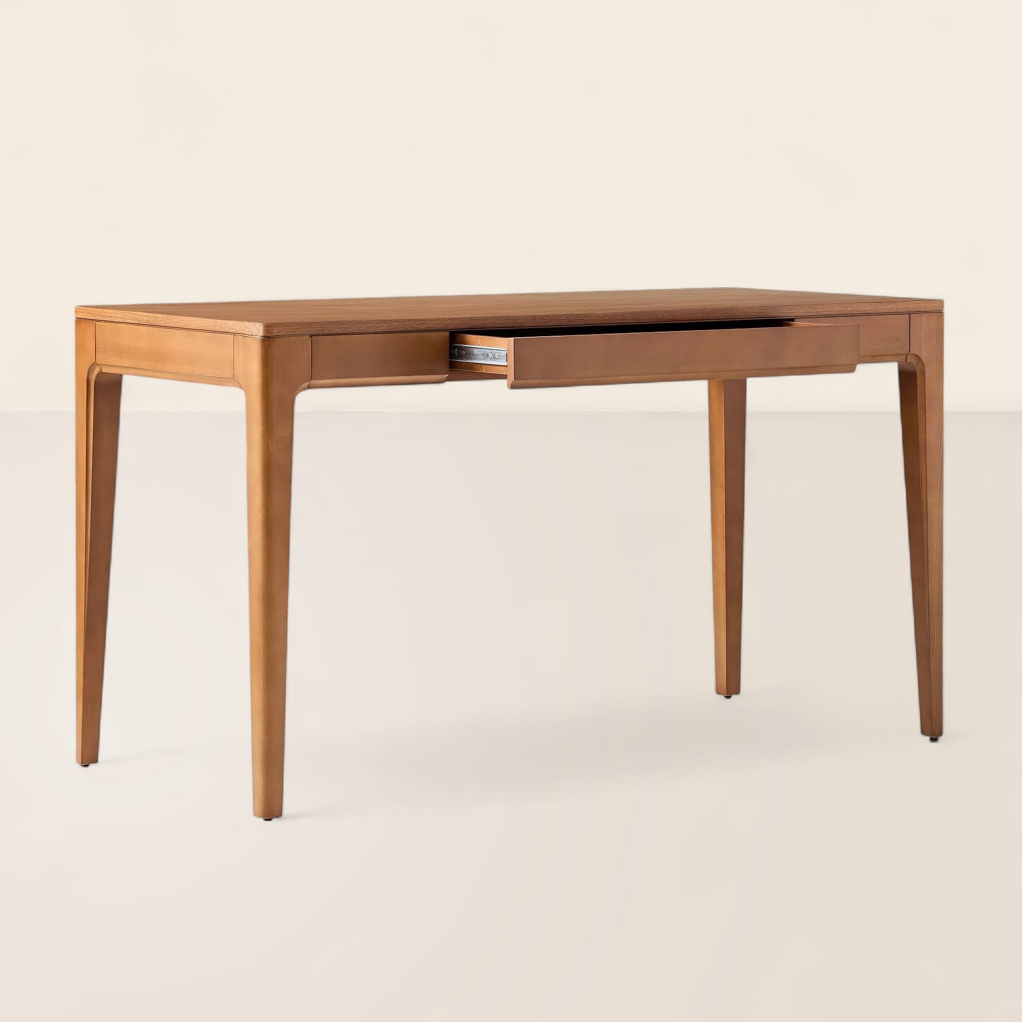 Modern Writing Desk Sleek Design Single Drawer