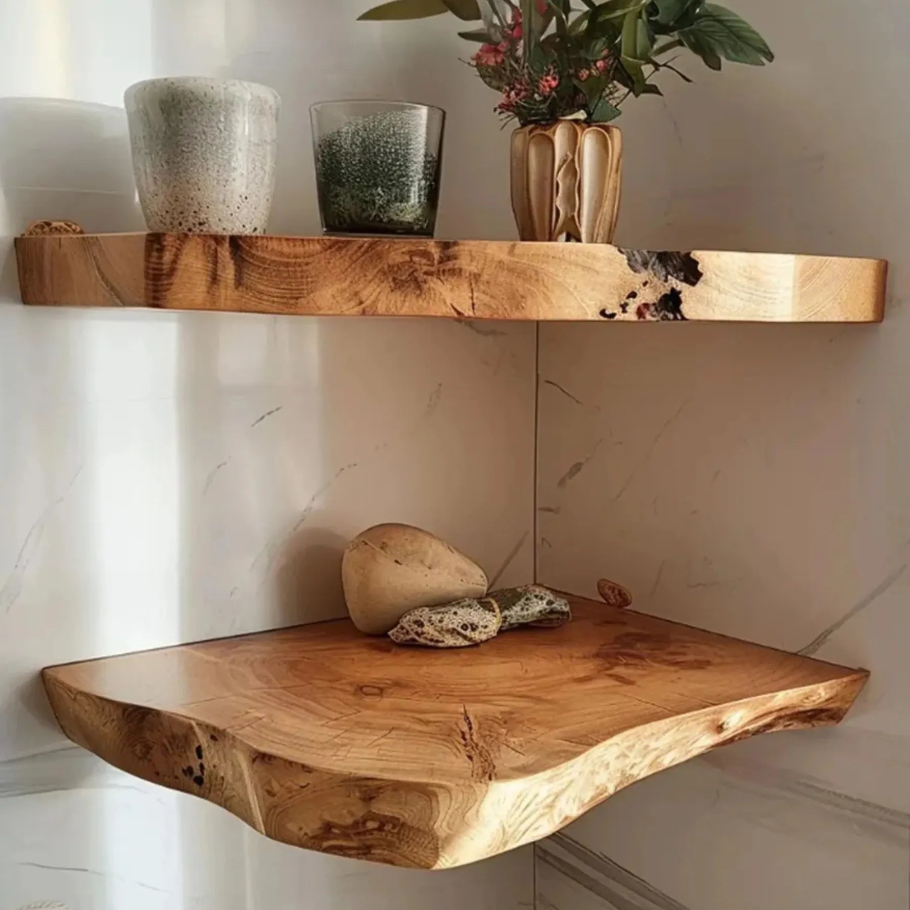 Premium floating wall shelf providing a stylish and space saving storage solution