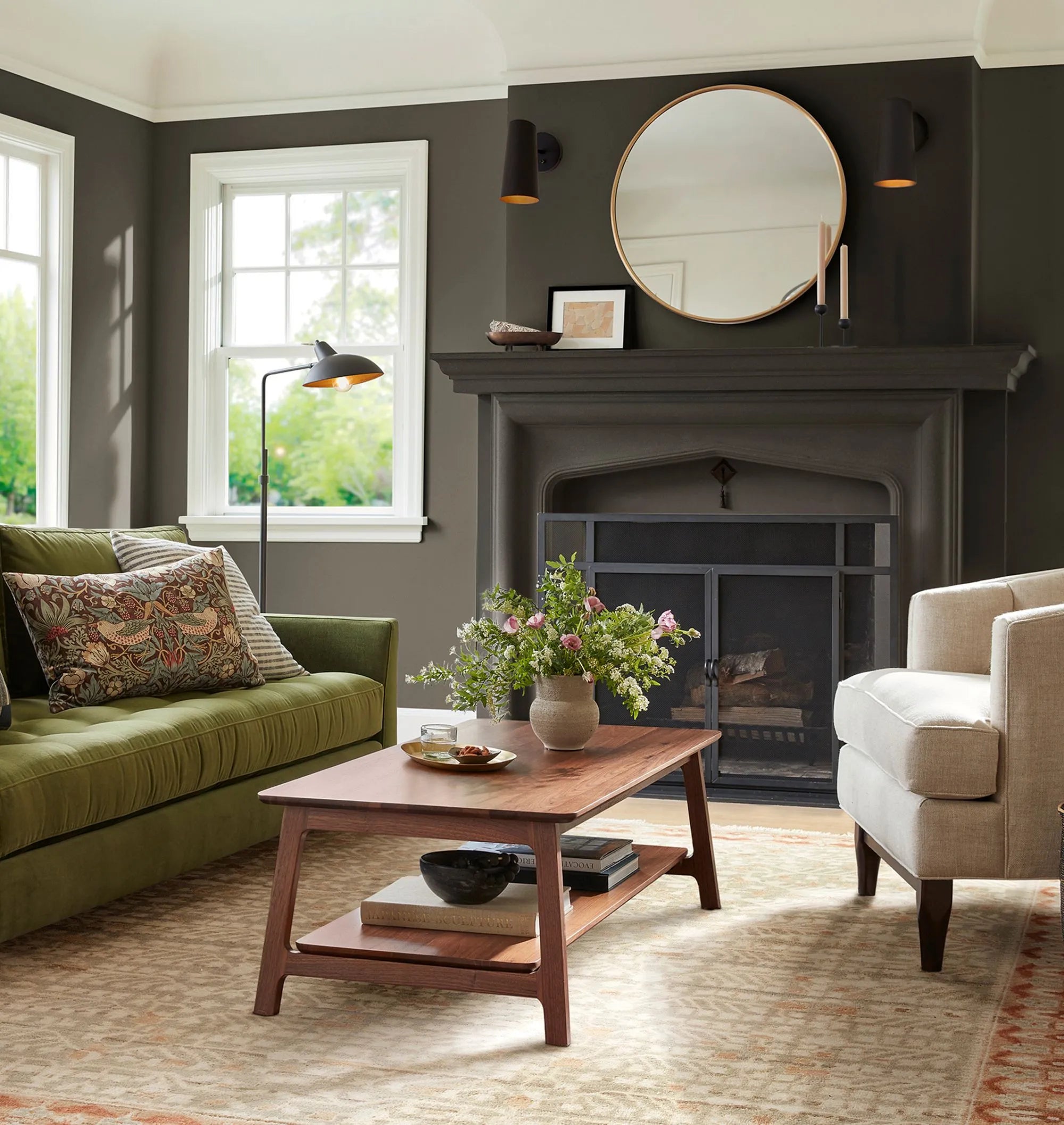 Scandinavian Inspired Coffee Table with lower shelf
