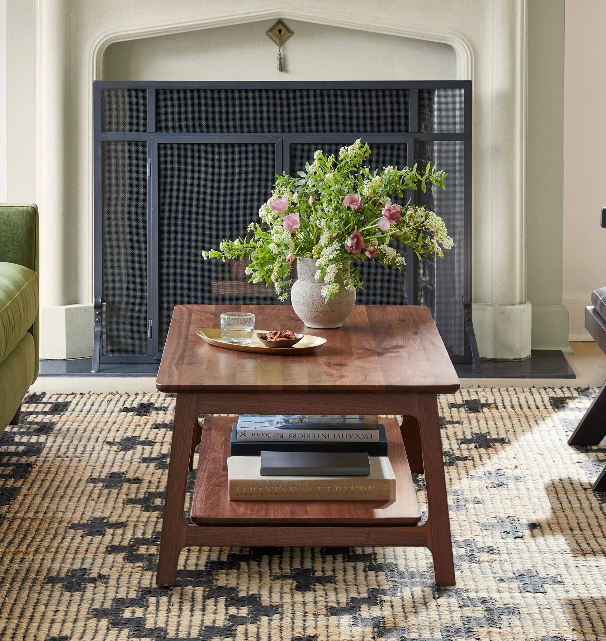 Scandinavian Inspired Coffee Table with lower shelf