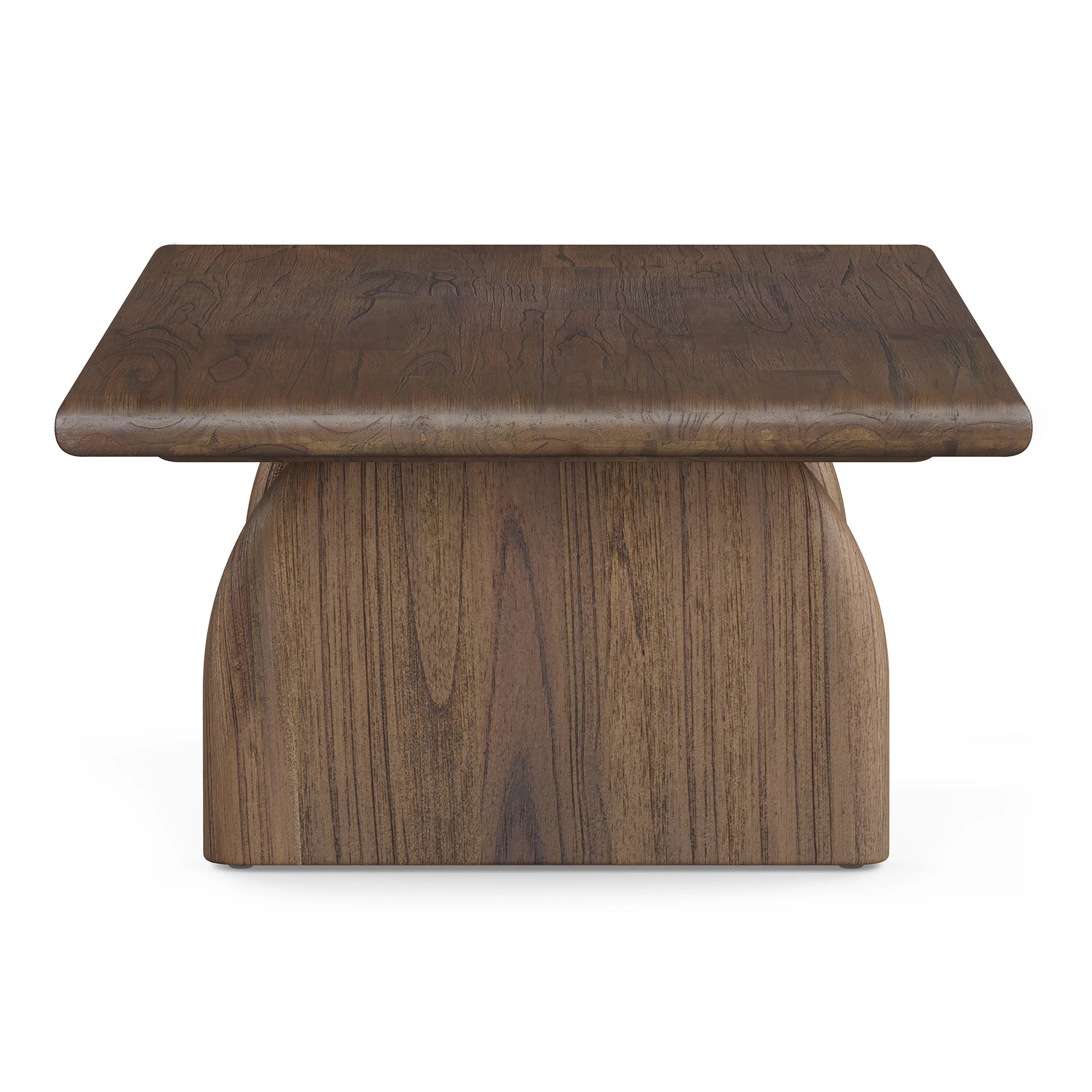 Sculptural Coffee Table with minimalist curved base