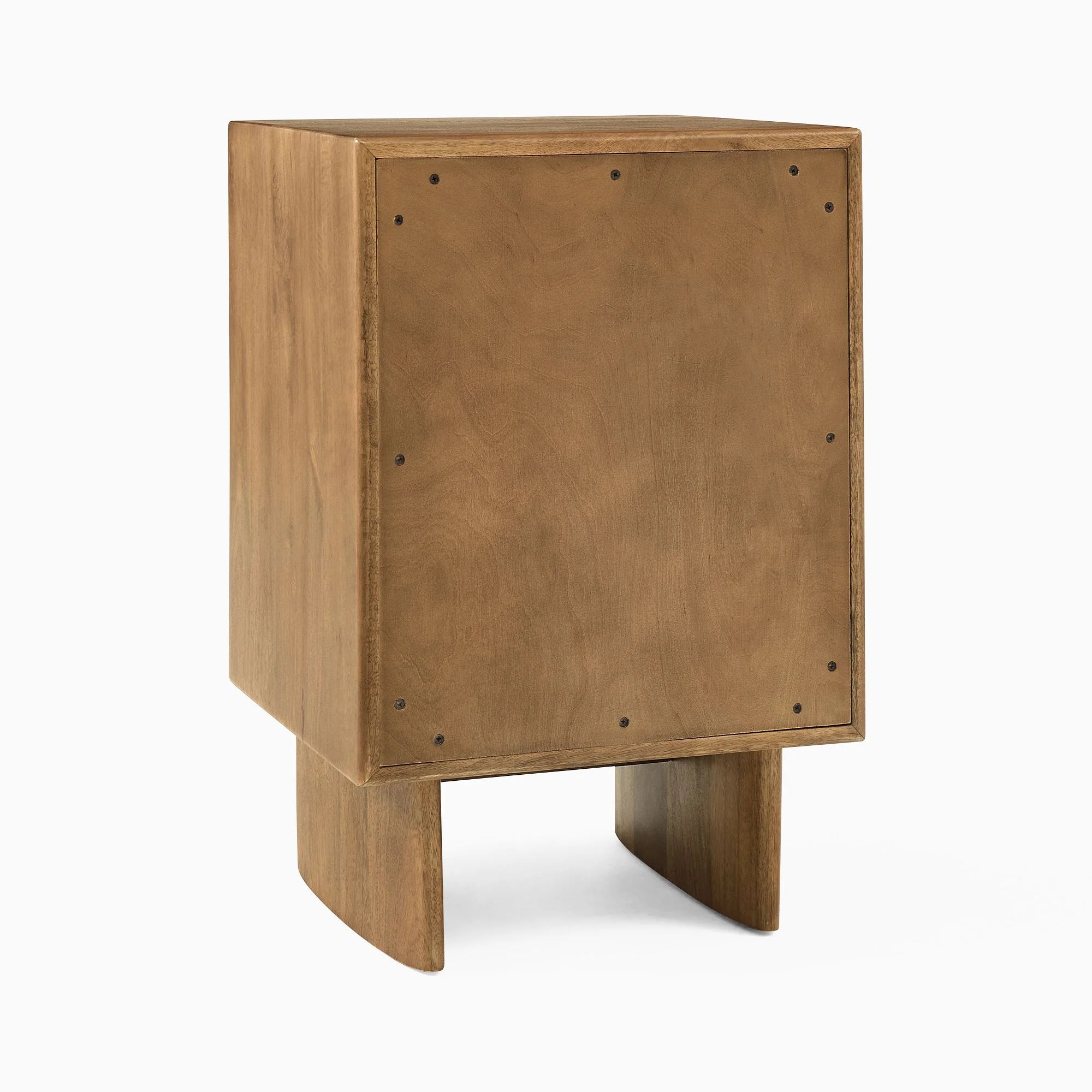 Sleek Urban Bedside Nightstand with spacious drawer and open shelf