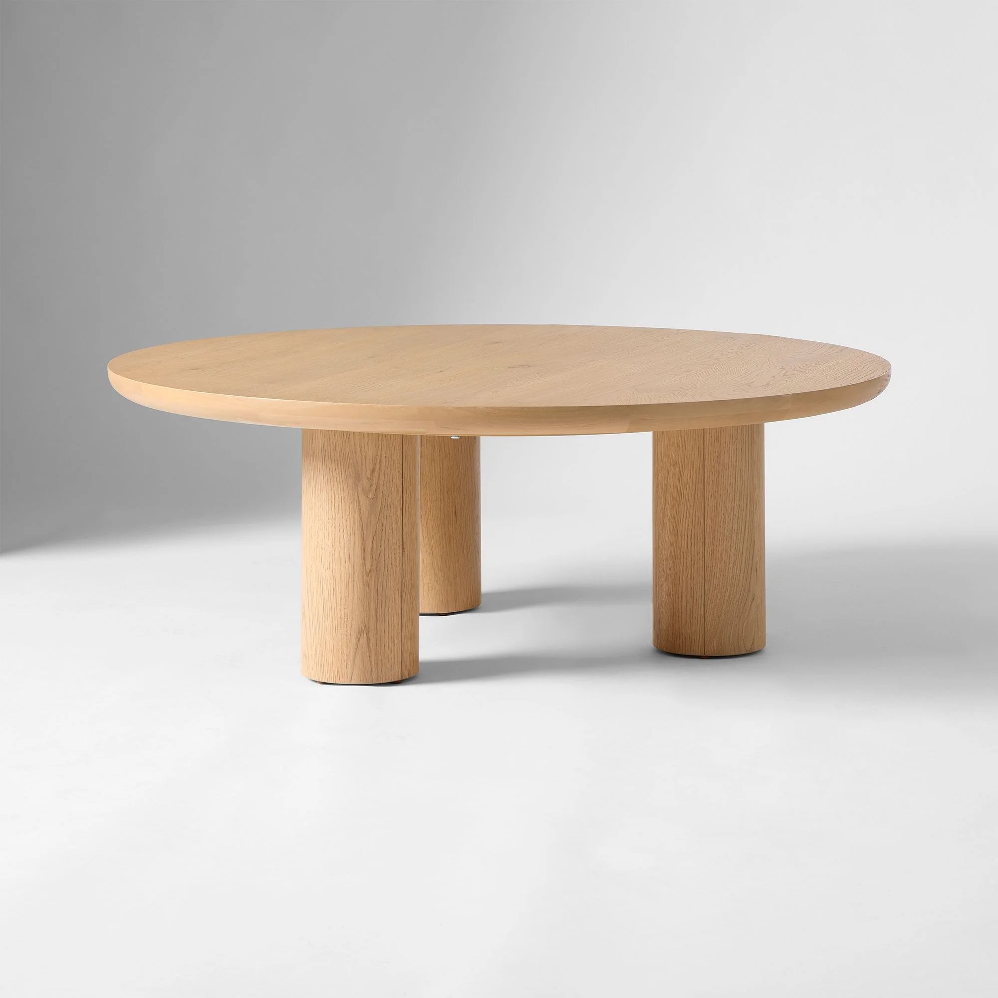 Round Coffee Table Four Column Design