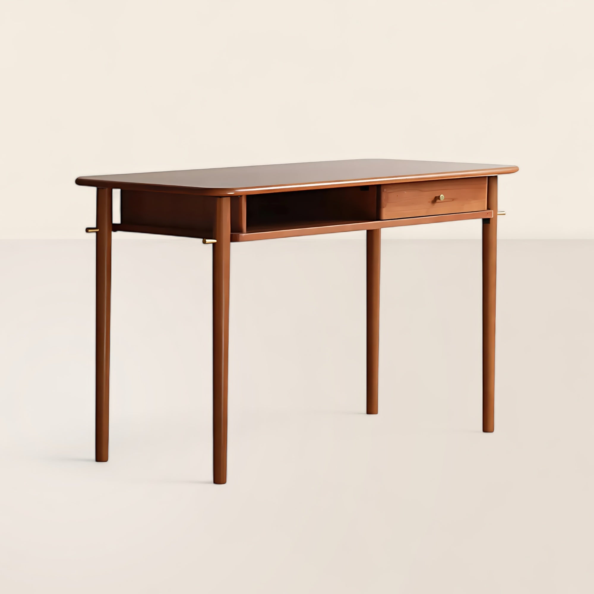Stylish Home Office Desk With Drawer And Shelf