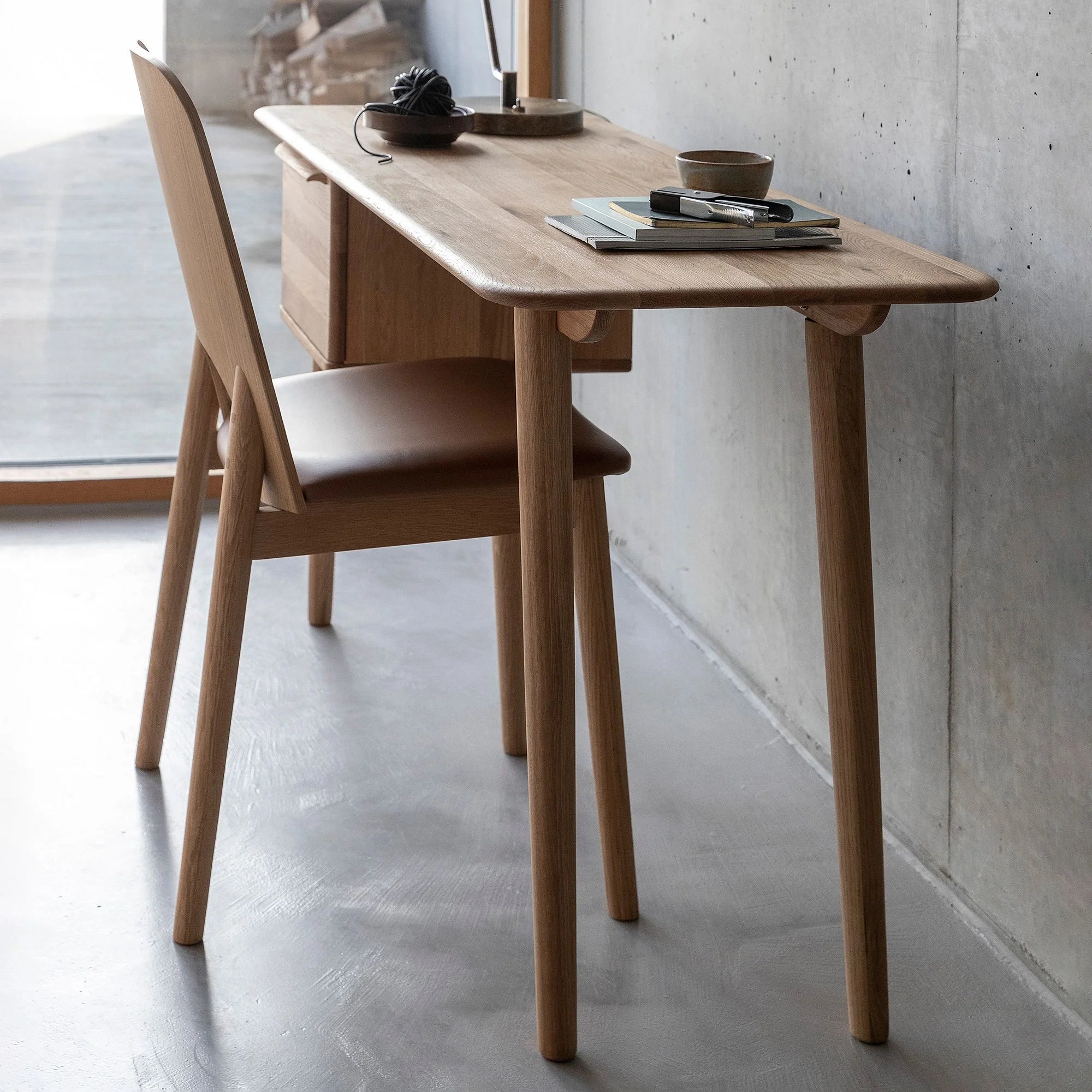 Rowan Writing Desk Compact Storage Modern Minimalist Design