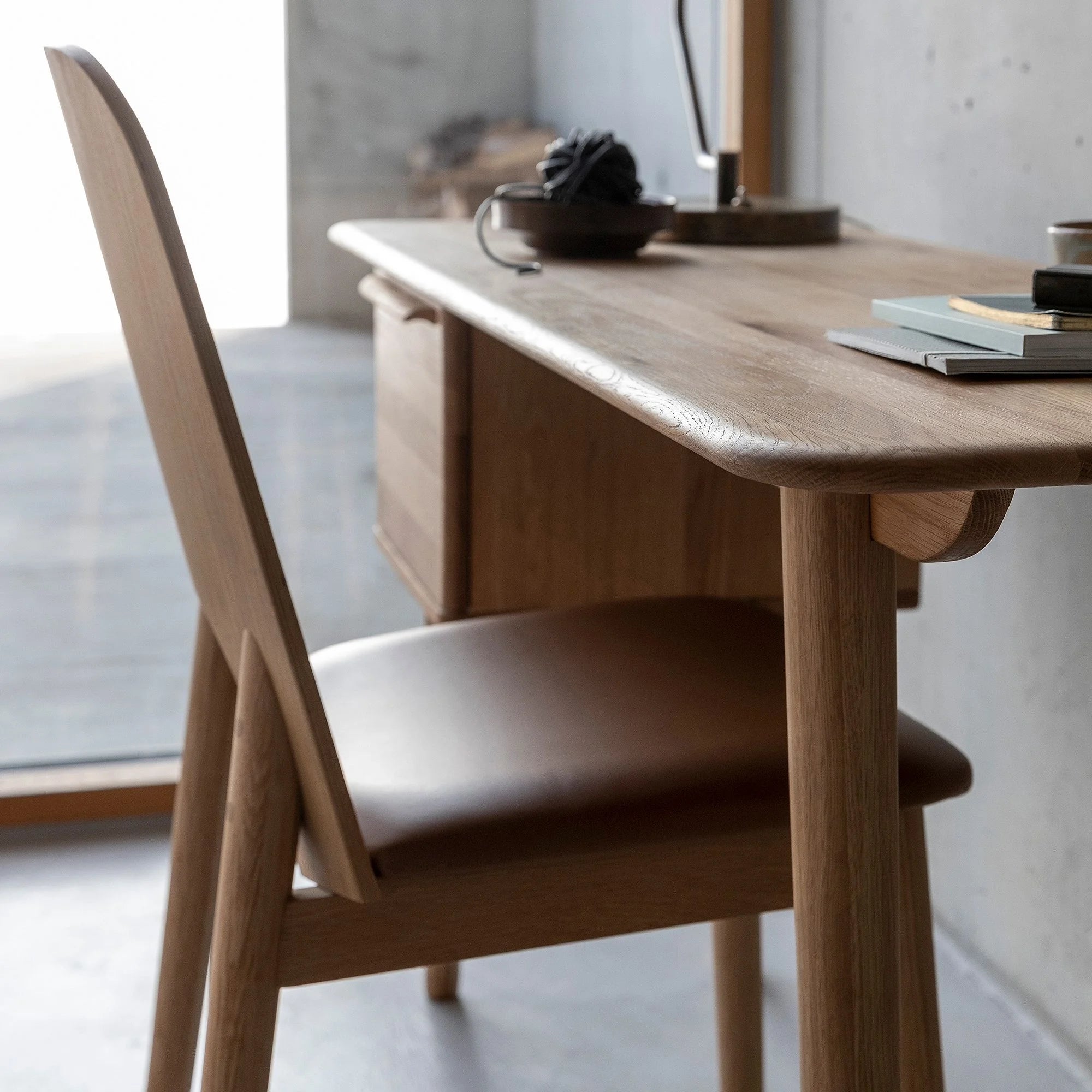 Rowan Writing Desk Compact Storage Modern Minimalist Design