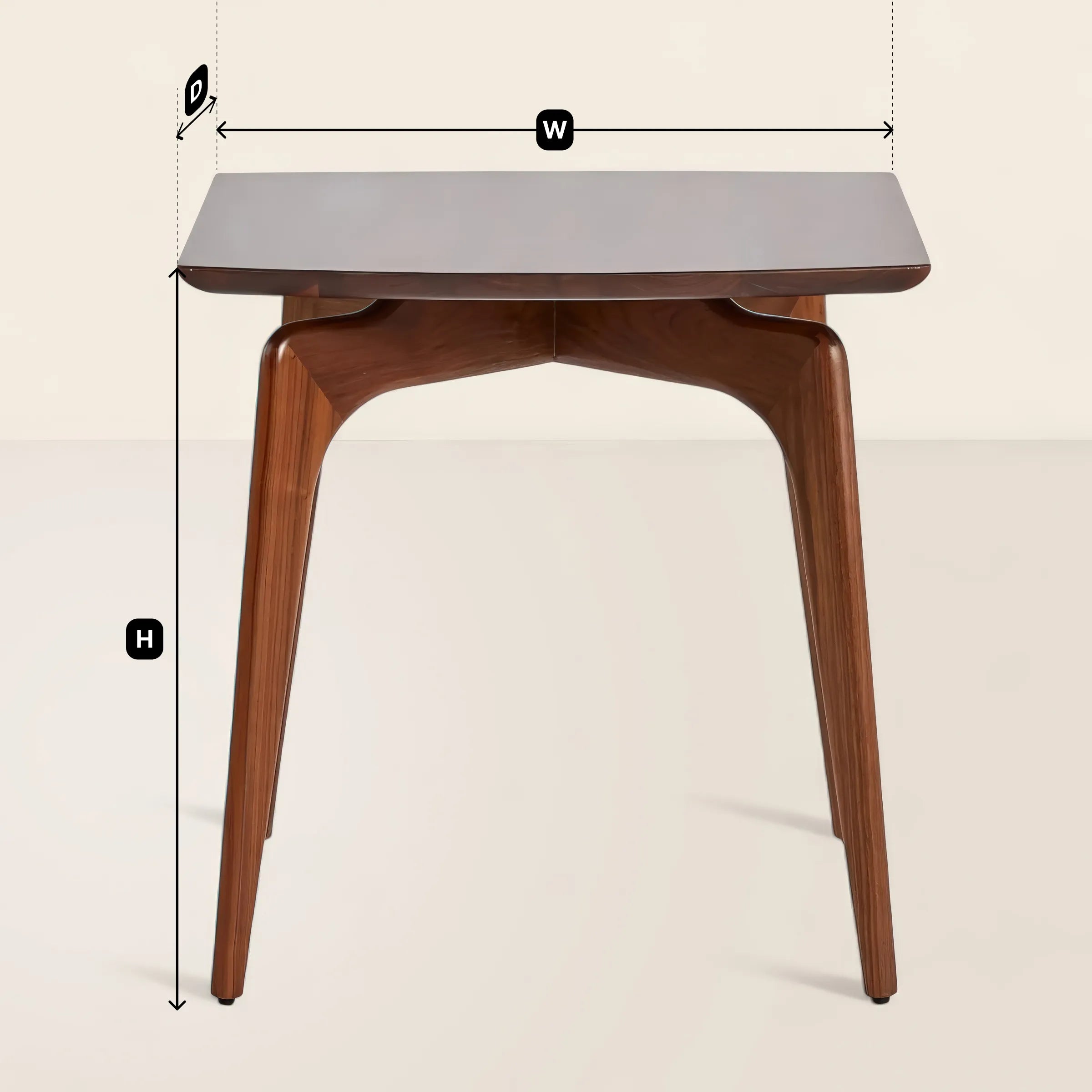Timeless Mid-Century Modern Side Table With Tapered Legs