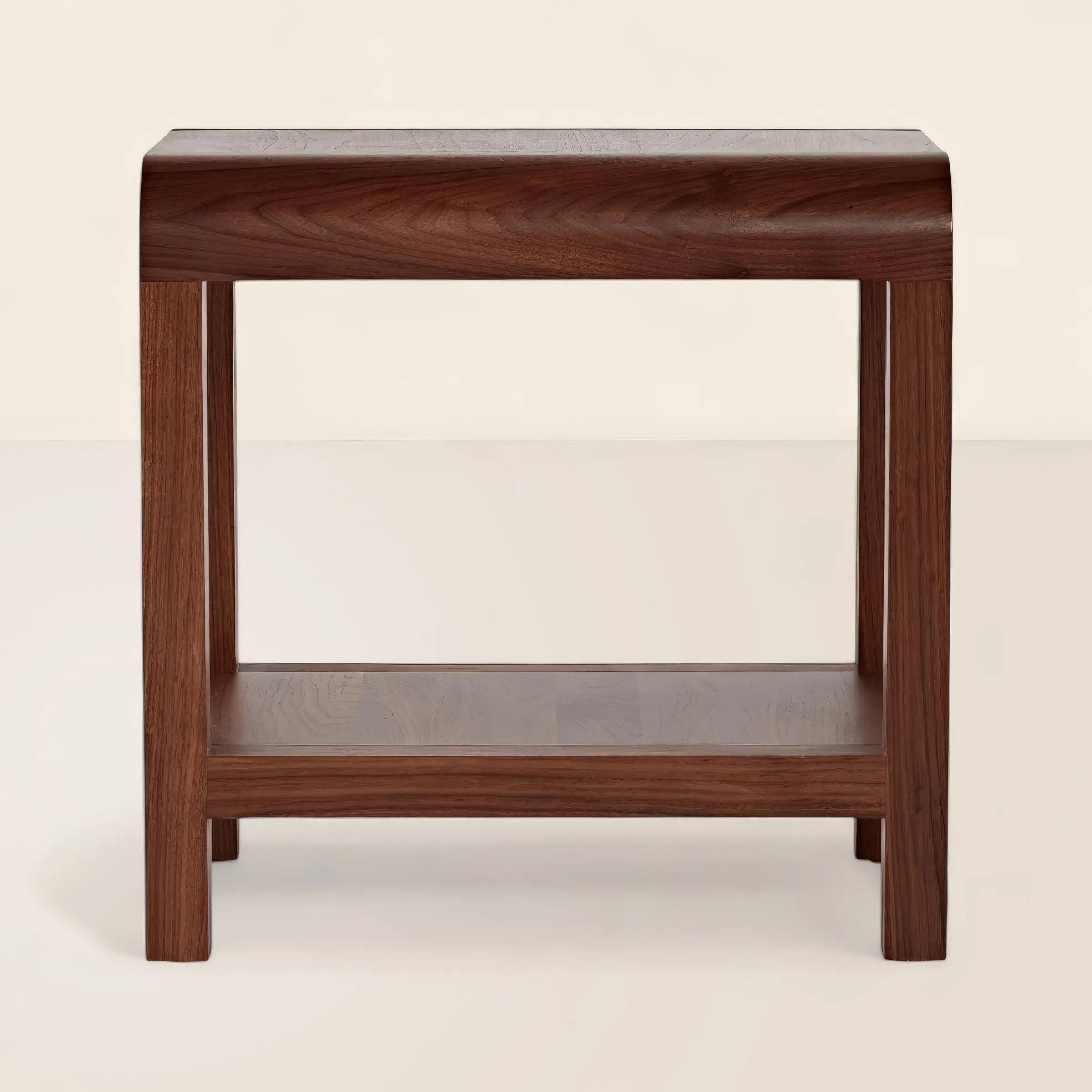 Modern Side Table Sleek Design with Storage Shelf