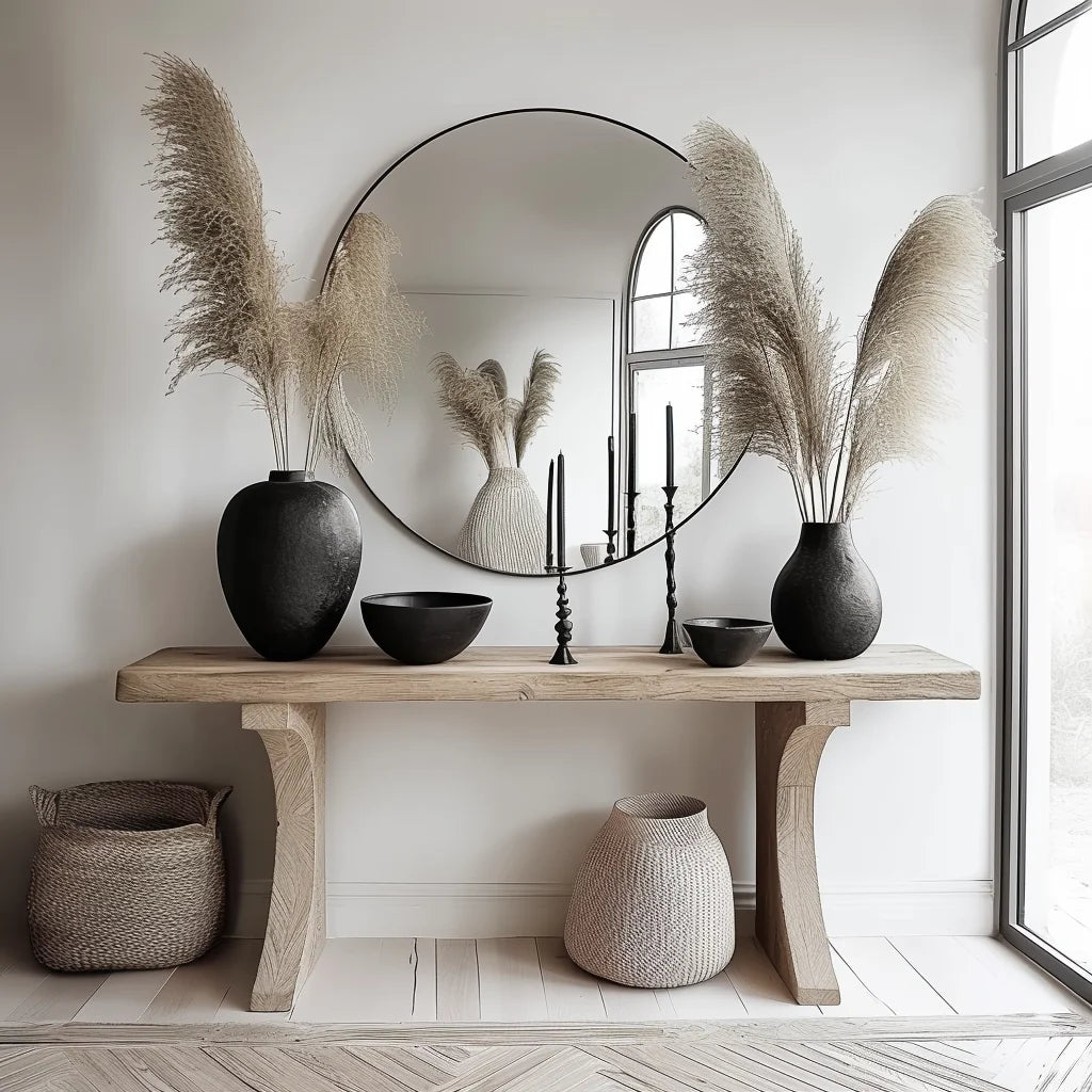 Rustic Entry Console Table Natural Accent Piece
