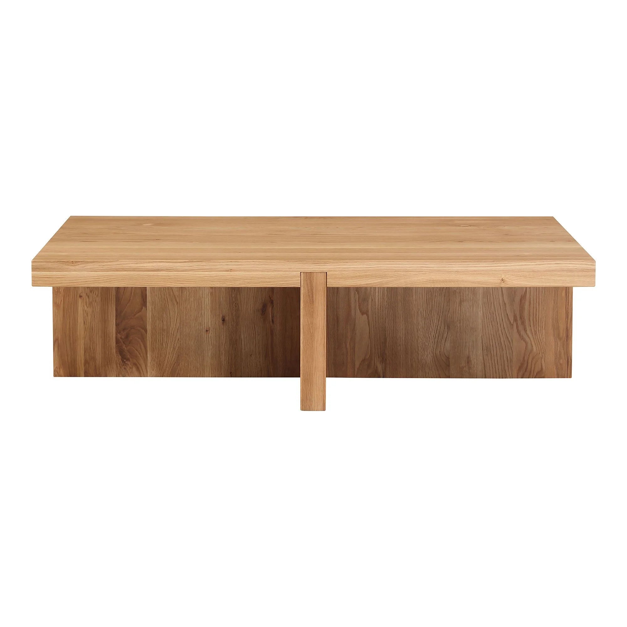 Modern Rectangular Coffee Table Joined Base Design