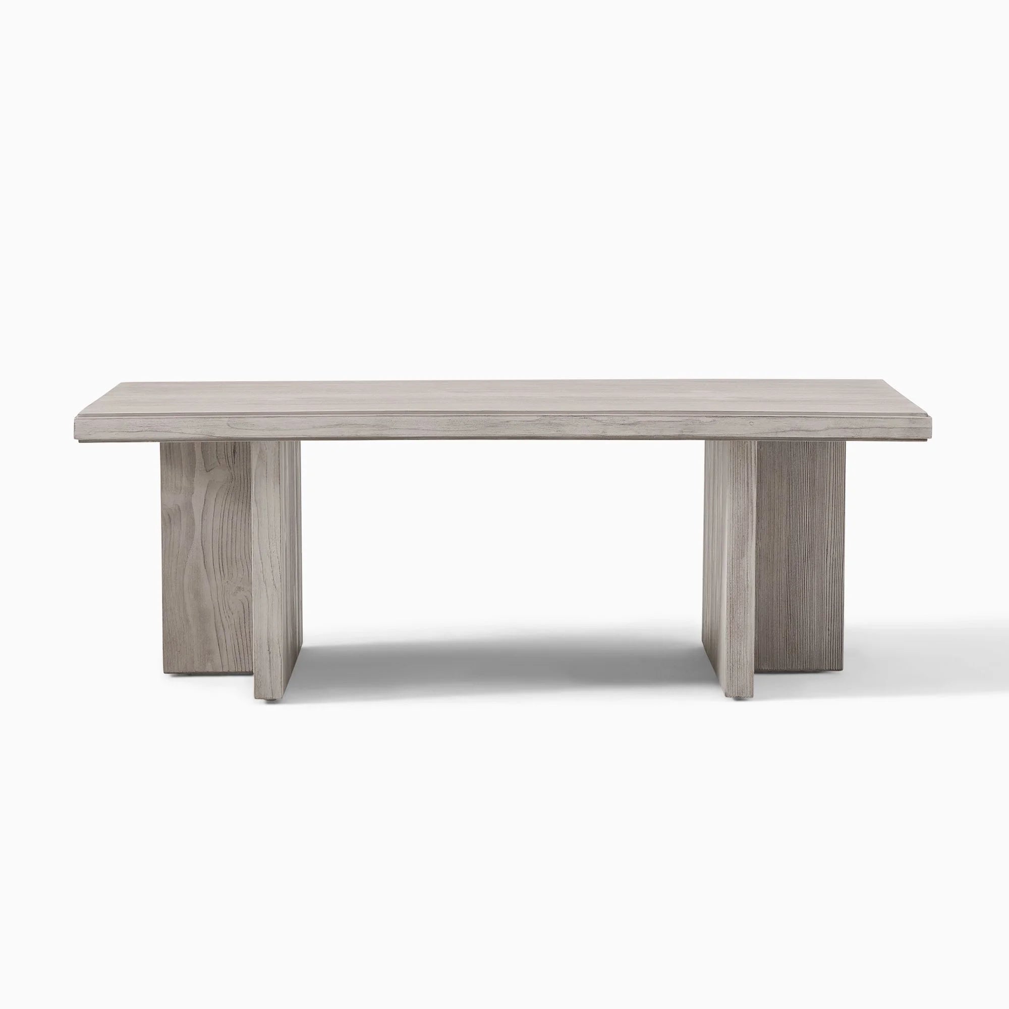 Rectangular Coffee Table Modern Cross-Leg Base Design