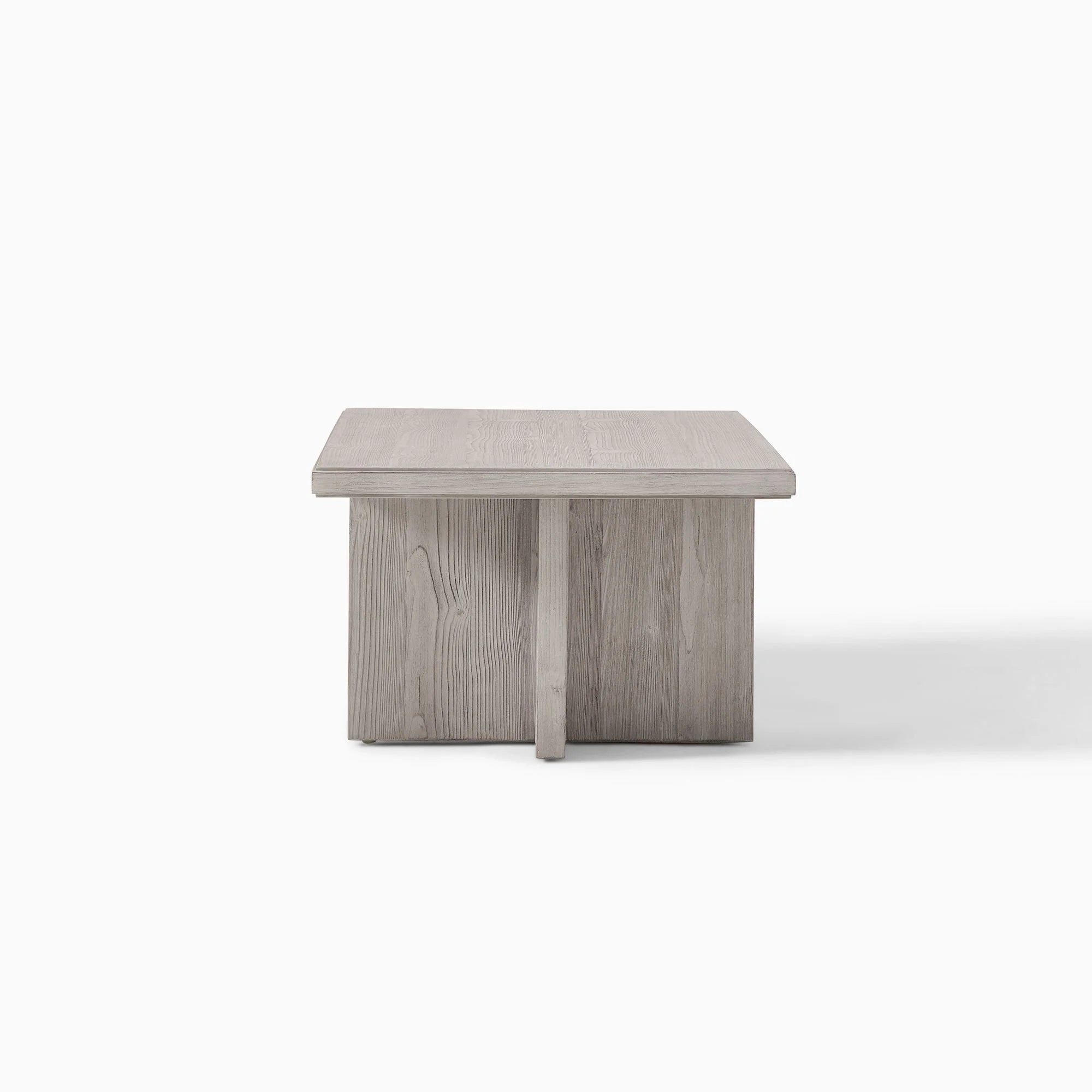 Rectangular Coffee Table Modern Cross-Leg Base Design