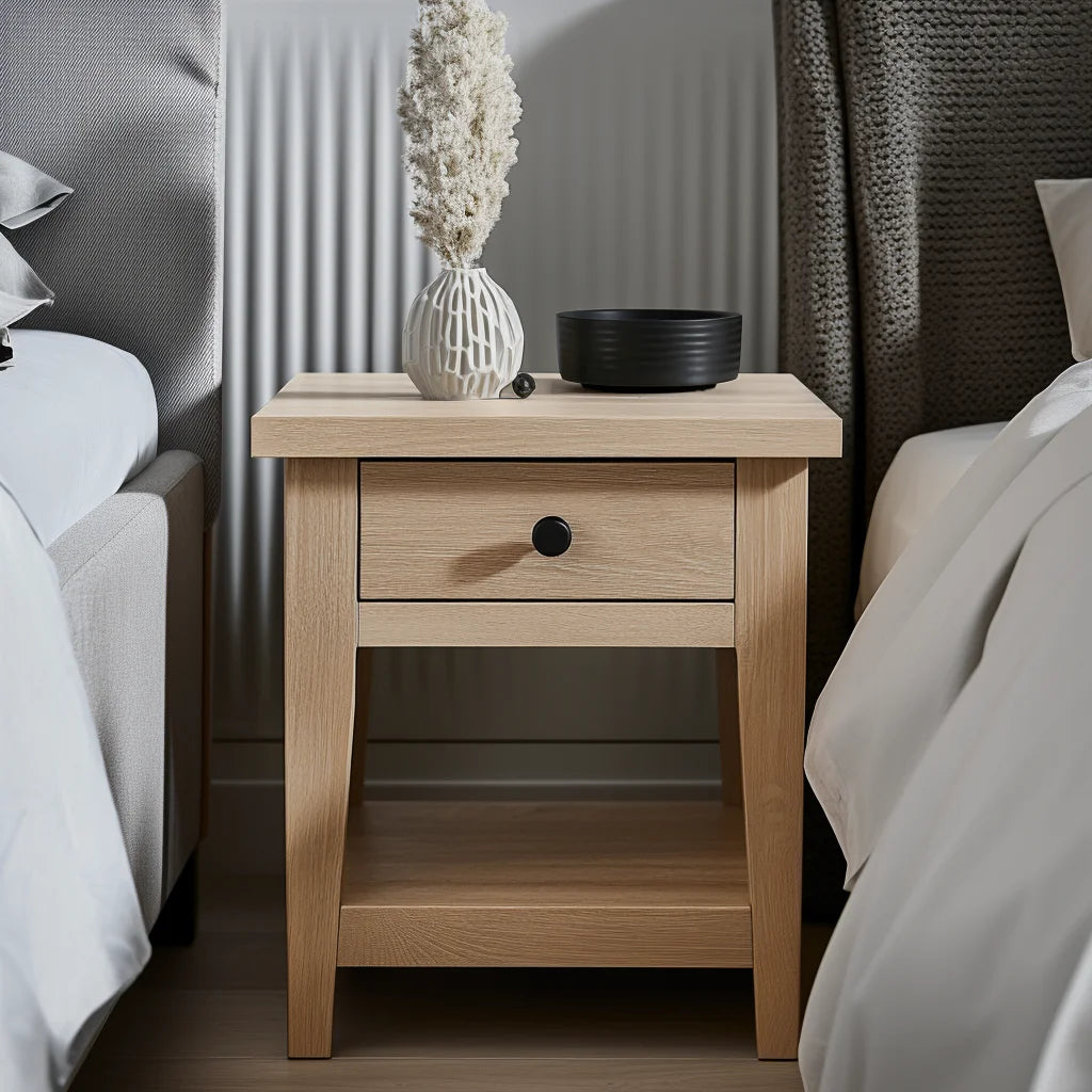 Nightstand Bedroom Storage Home Decor