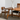 Mid-Century Natural Wood Rectangular Dining Table With Curved Legs For Dining Room