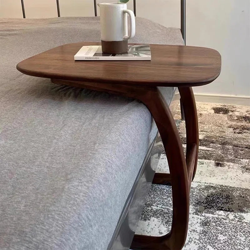 Contemporary Sofa Side Table with curved base