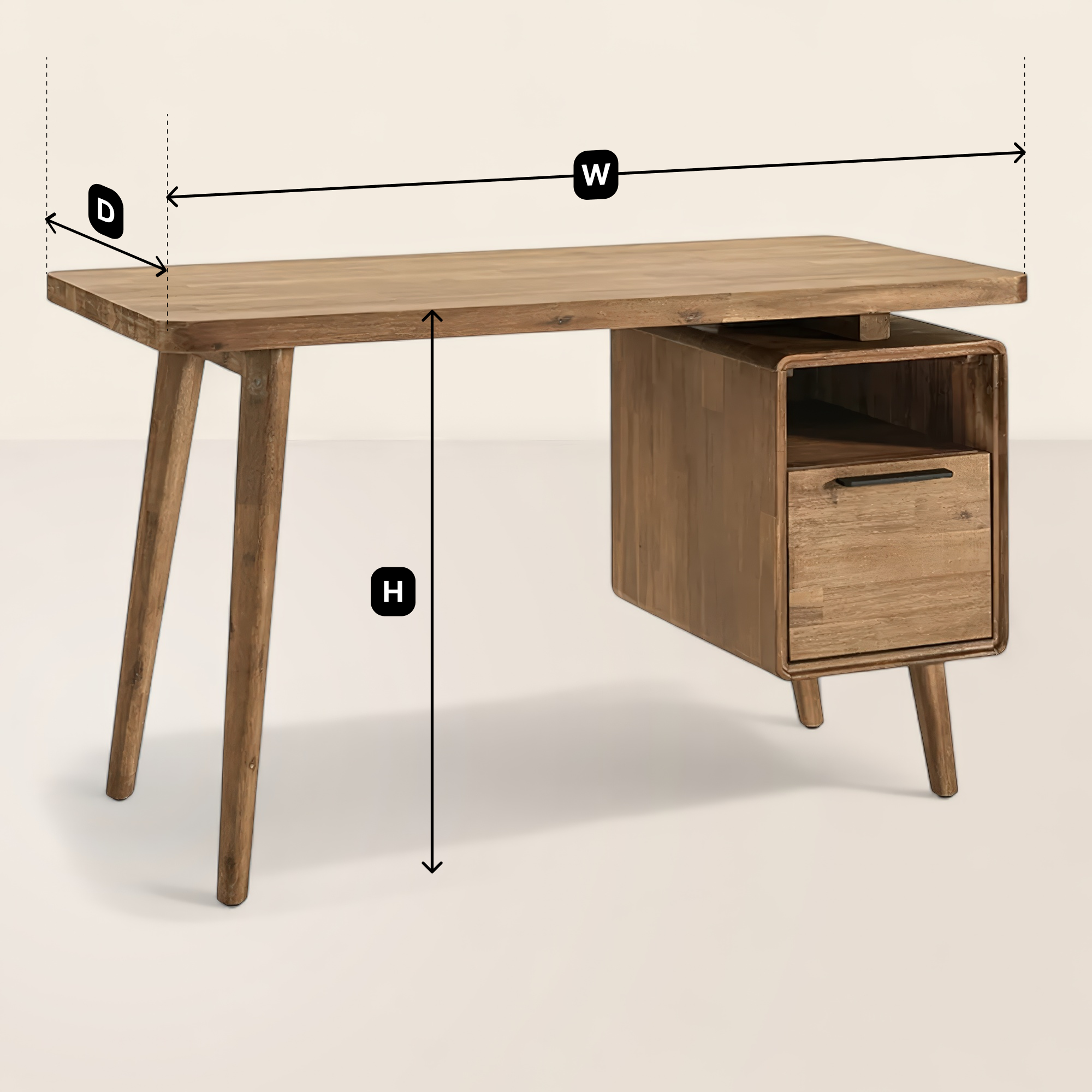 Scandinavian Writing Desk Modern Functional Design