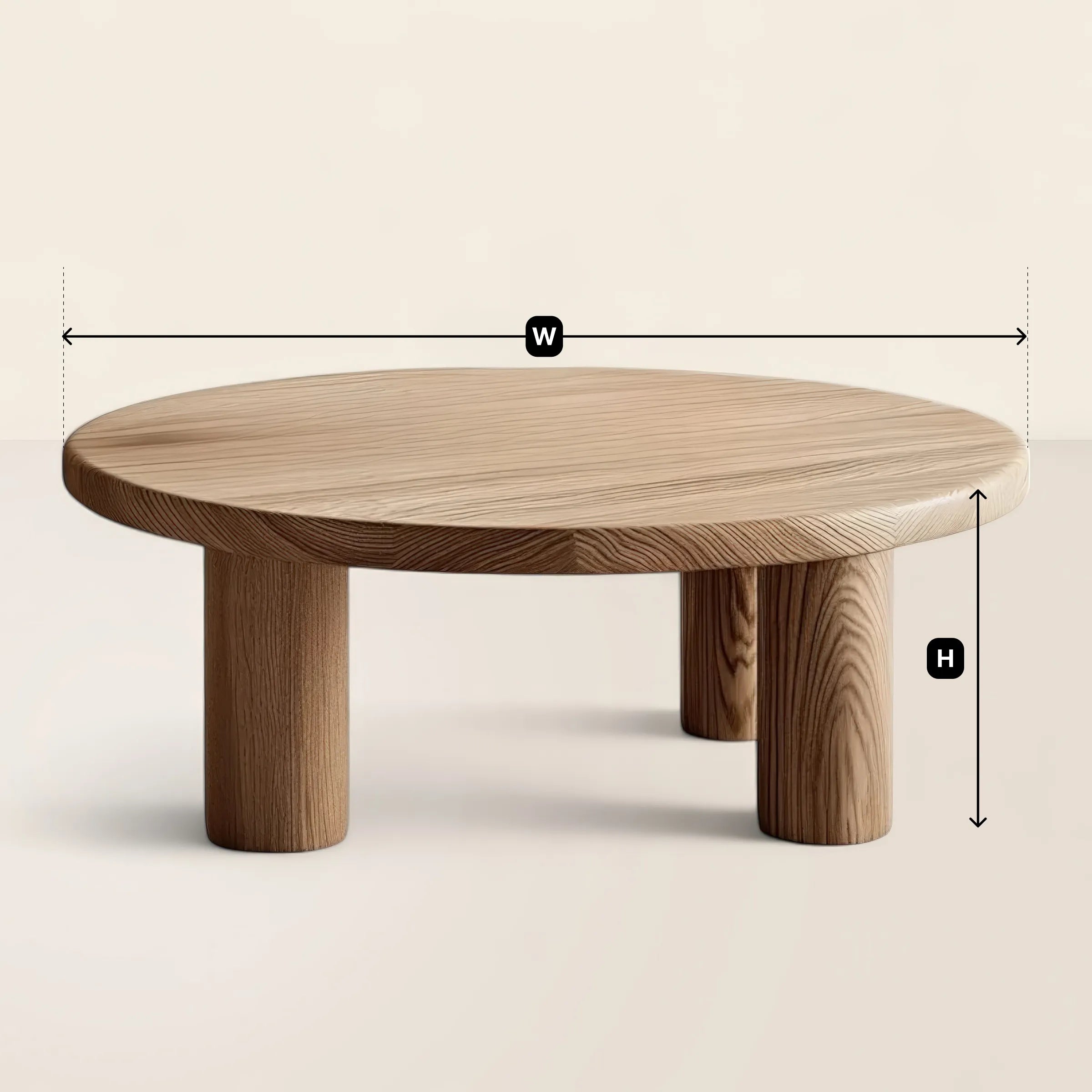 Modern Wooden Coffee Table Minimalist Durable Design