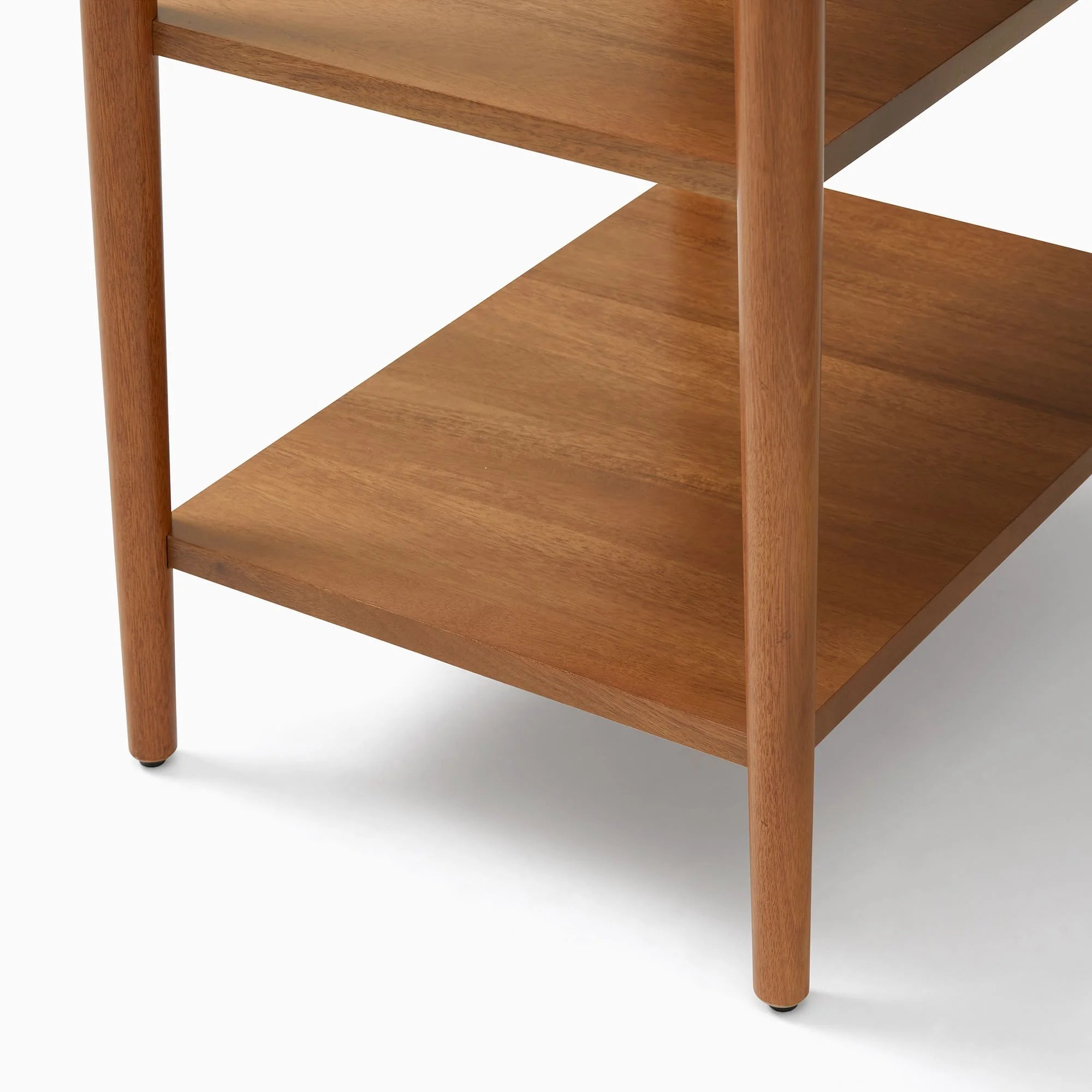 Harper Writing Desk Modern Workspace Design Integrated Open Shelves