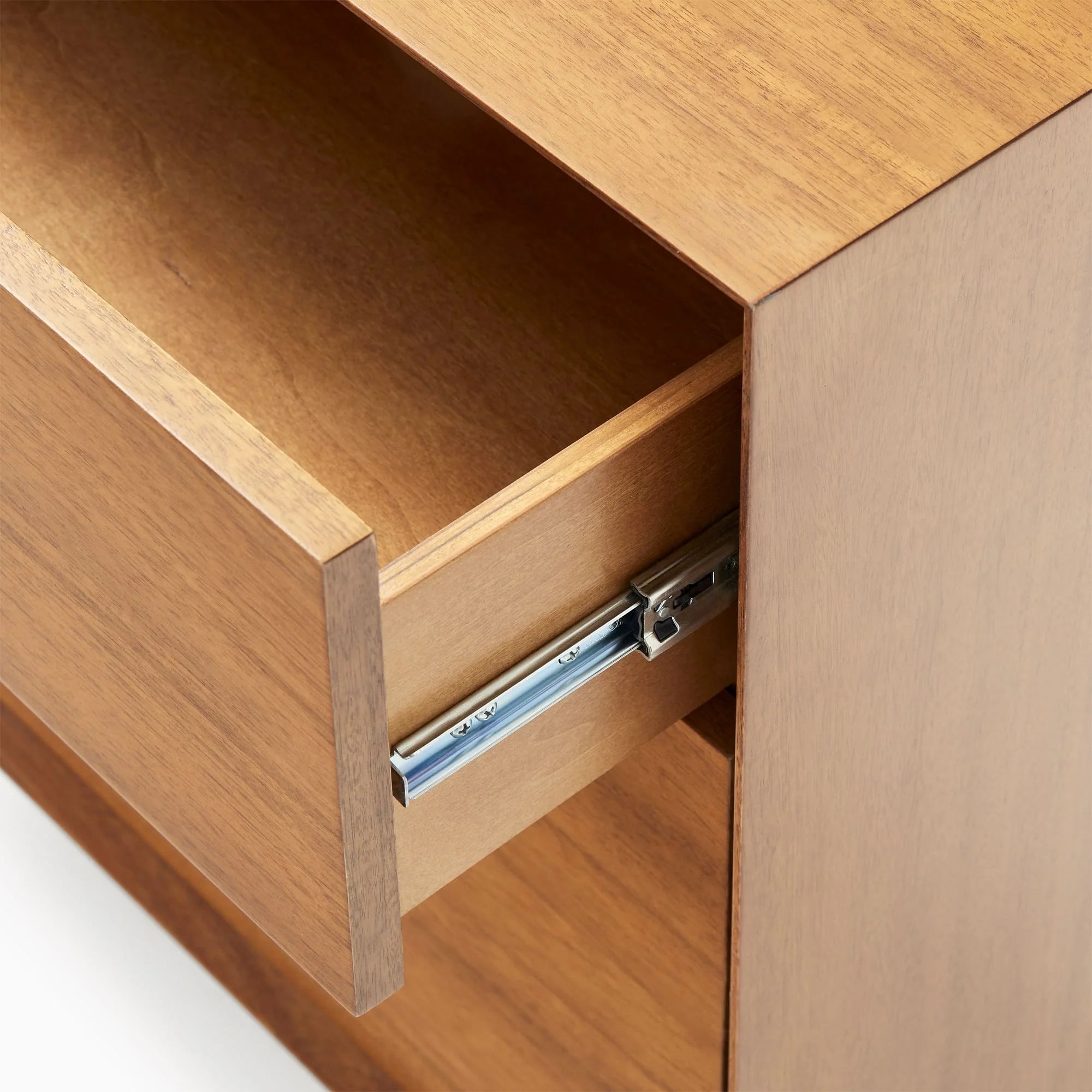 Mid-Century Console Table Storage Cabinet