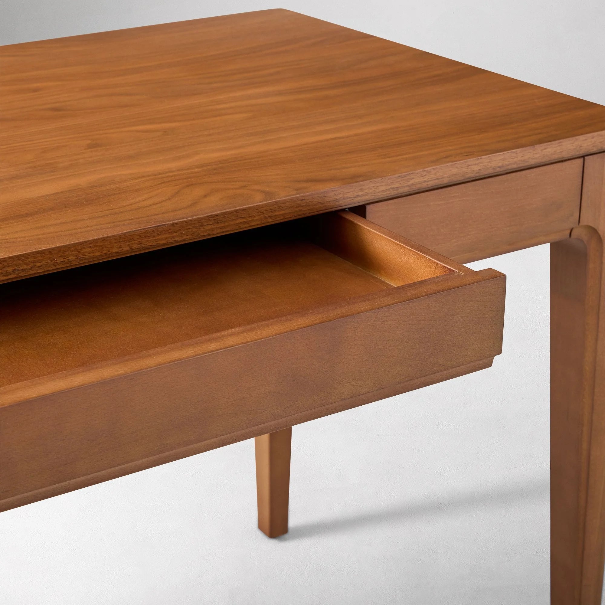 Modern Writing Desk Sleek Design Single Drawer