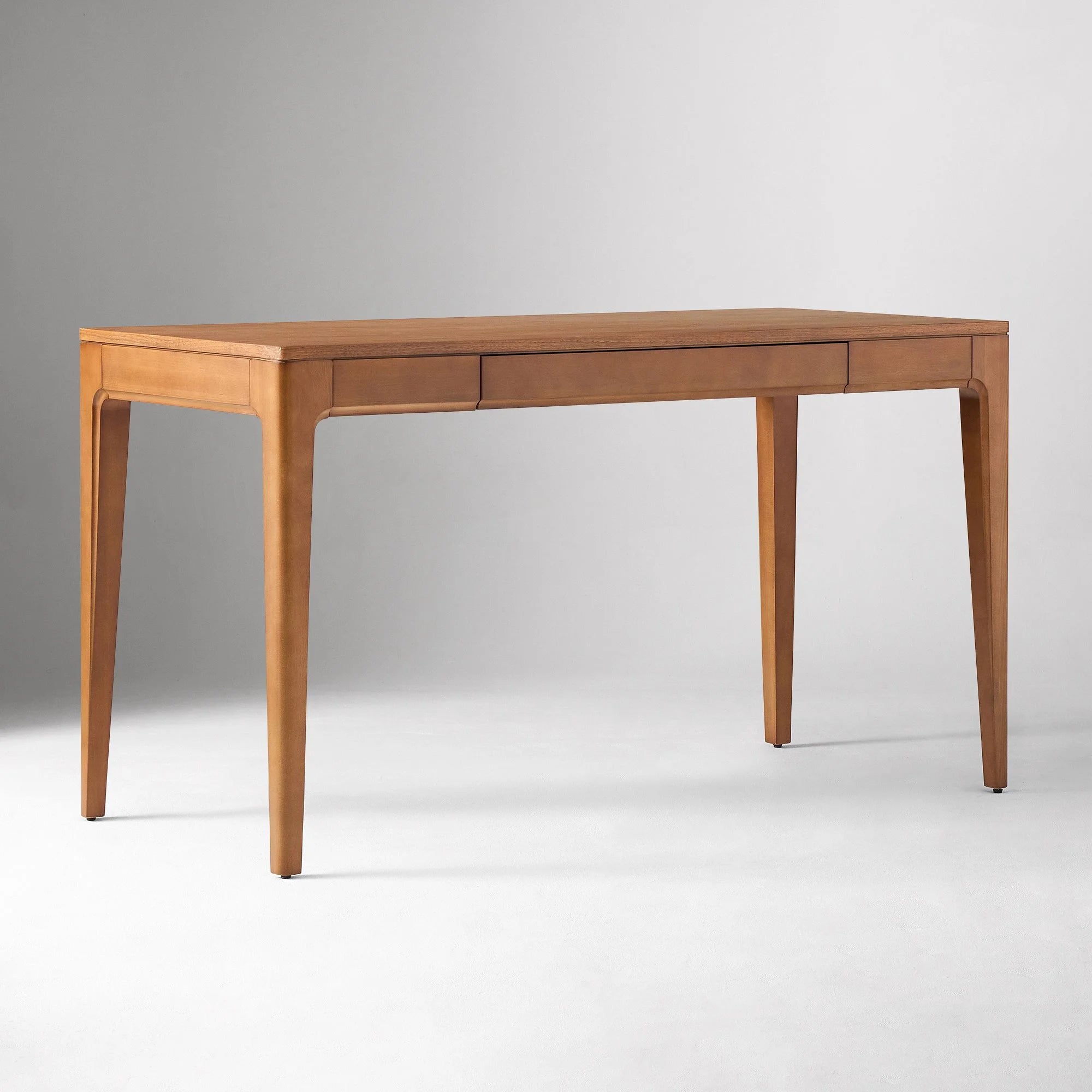 Modern Writing Desk Sleek Design Single Drawer