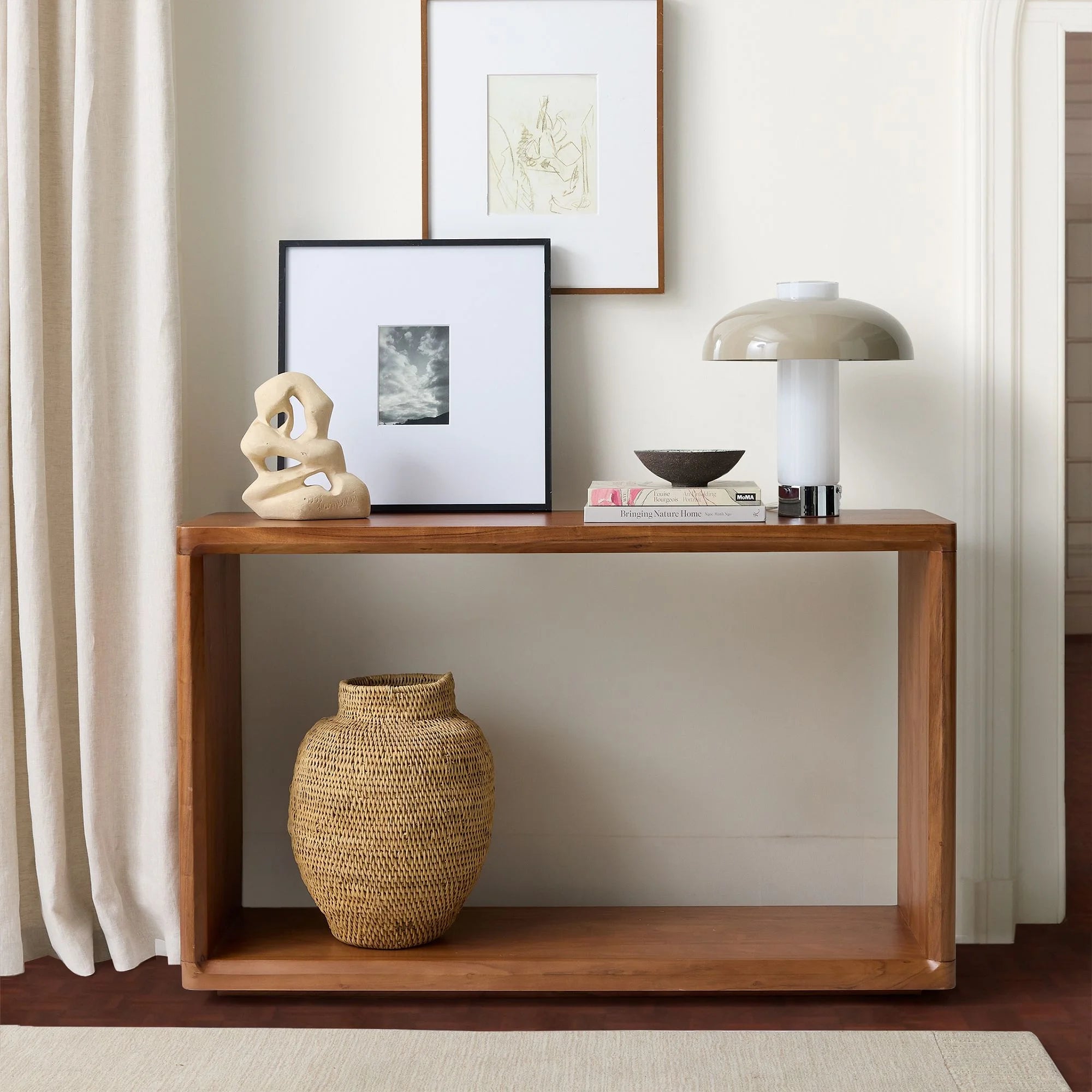 Open Console Table Minimalist Versatile Design