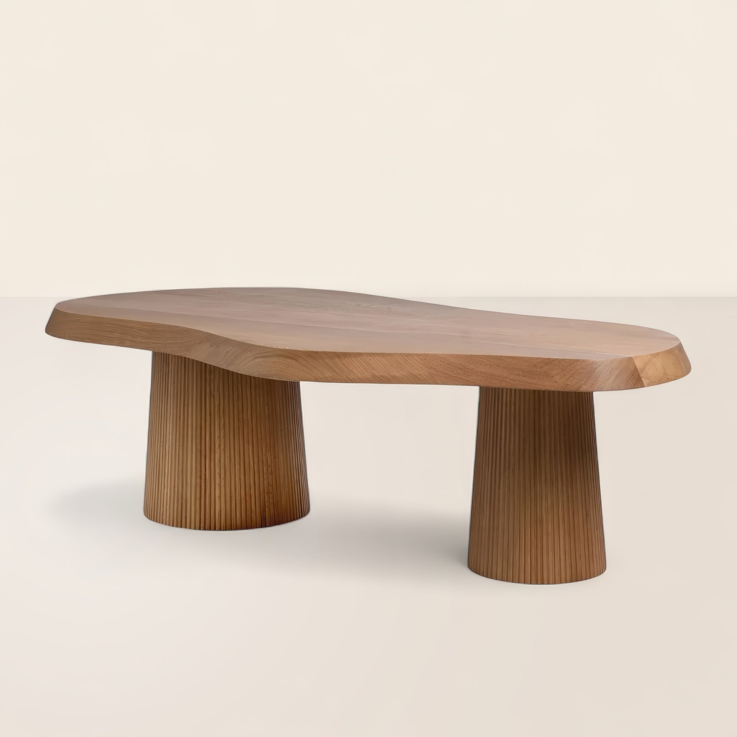 Organic Coffee Table Artistic Design with Sculptural Base