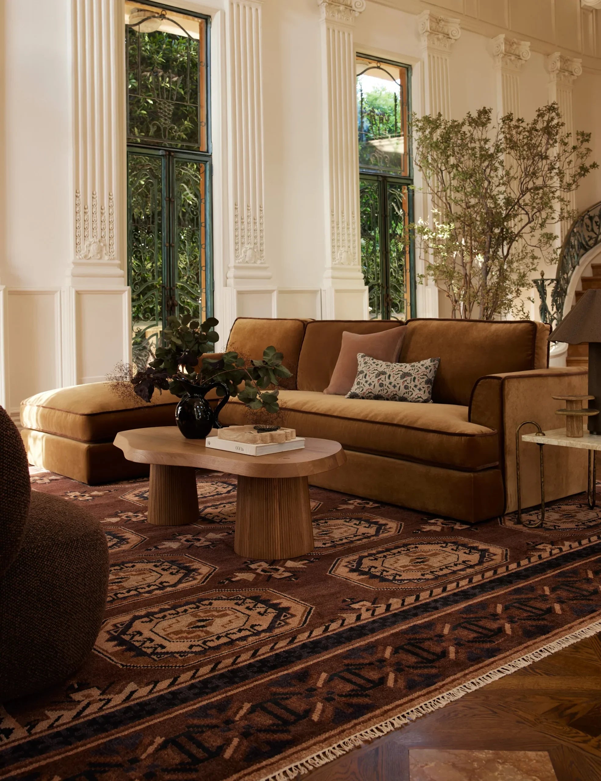 Organic Coffee Table with asymmetrical design and sculptural legs