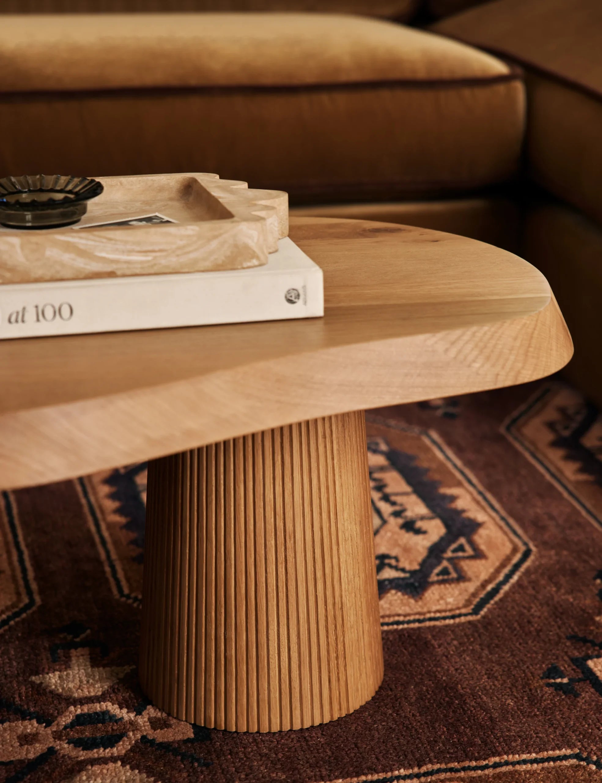 Organic Coffee Table with asymmetrical design and sculptural legs