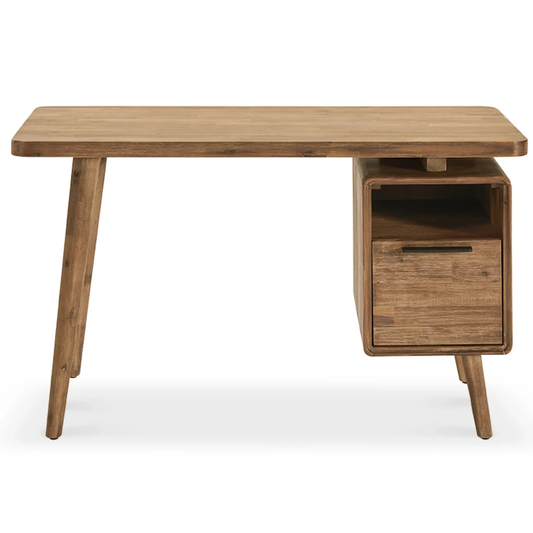 Scandinavian Writing Desk with a spacious tabletop and integrated storage perfect for modern workspaces