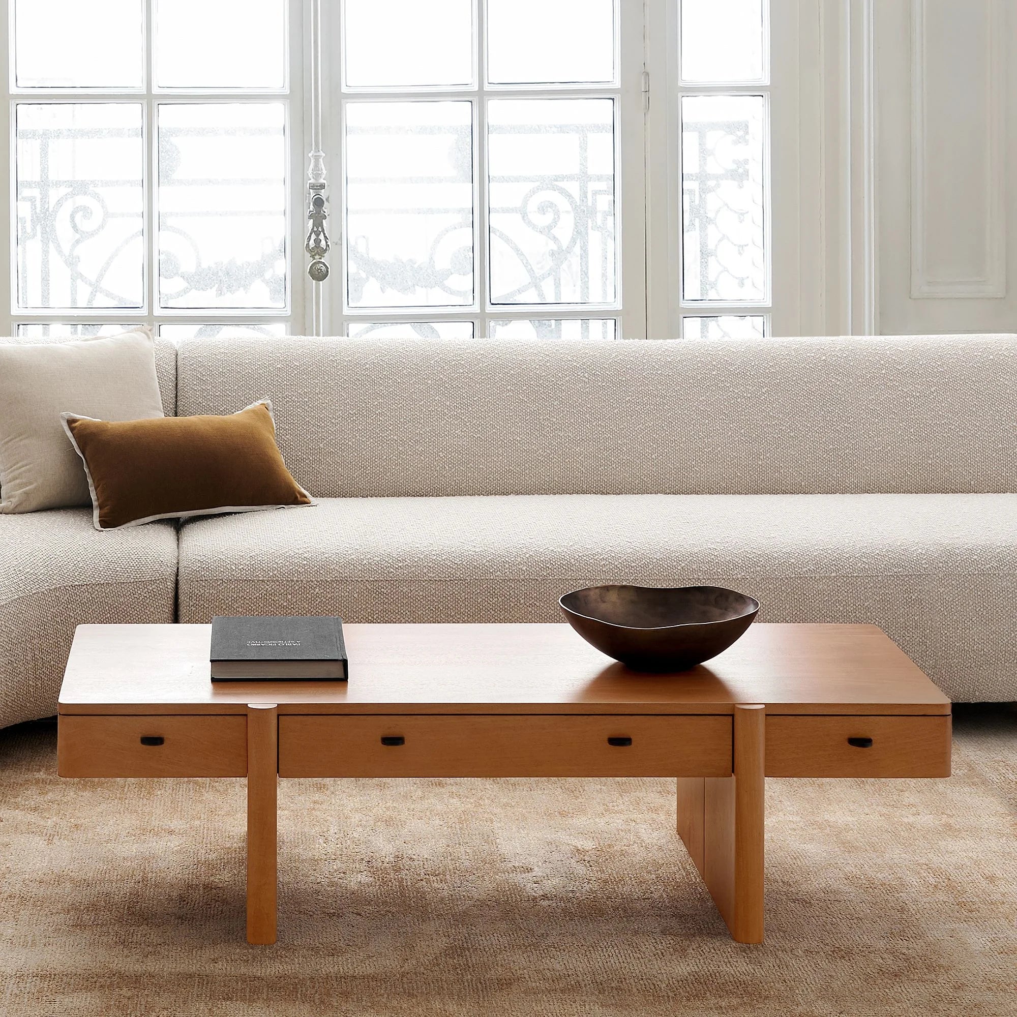 Multi-Drawer Coffee Table for Modern Living