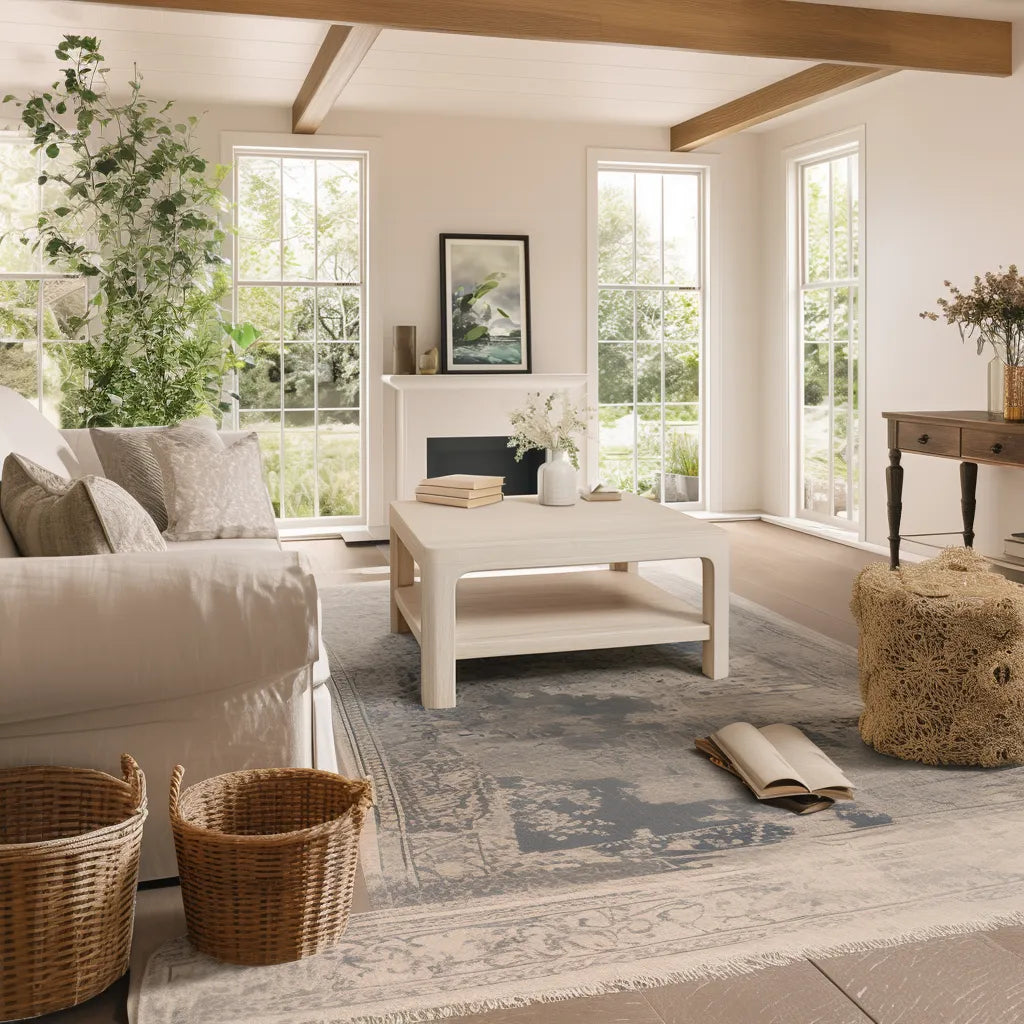 Versatile Coffee Table with spacious top and lower storage shelf for modern homes