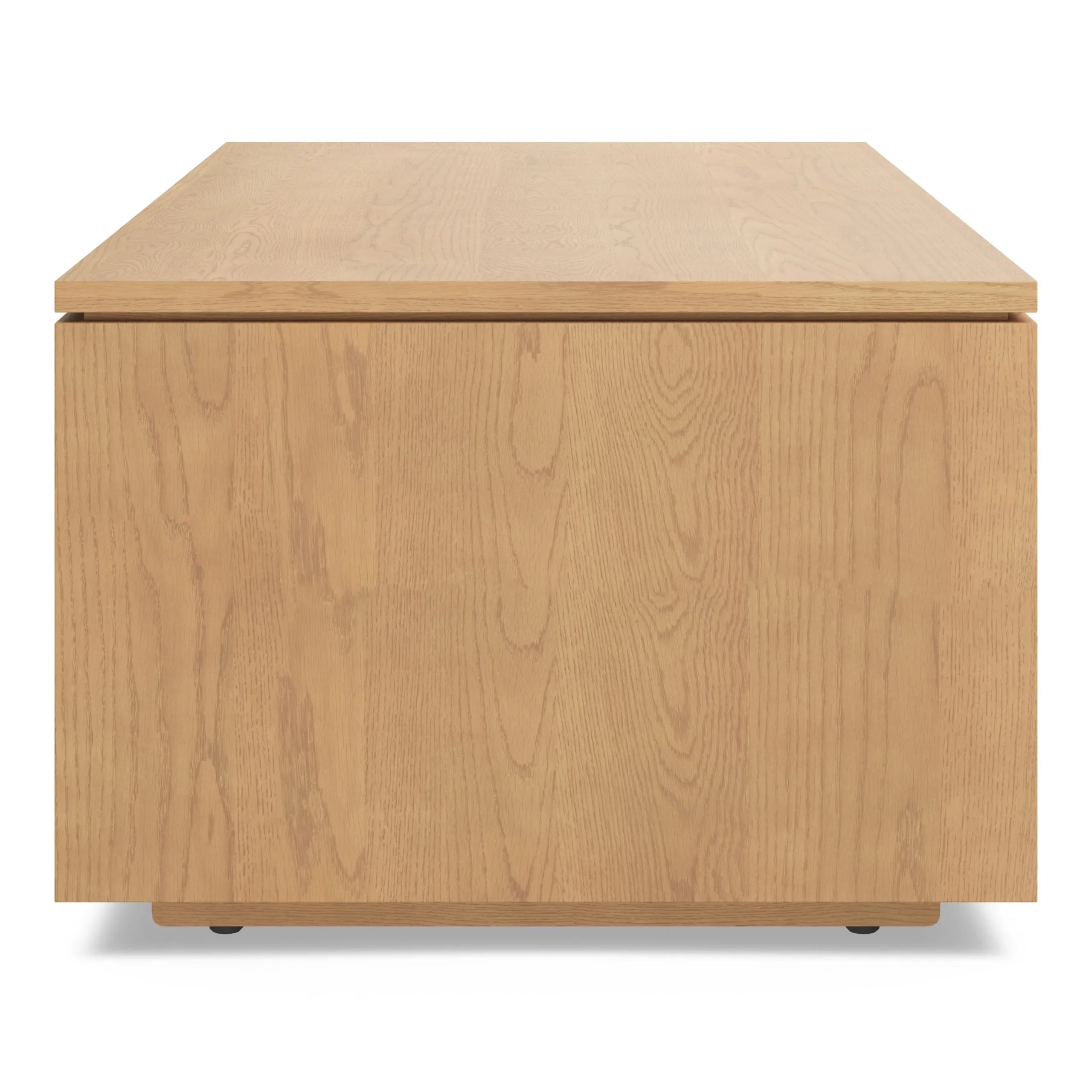Wide Coffee Table with open storage shelf