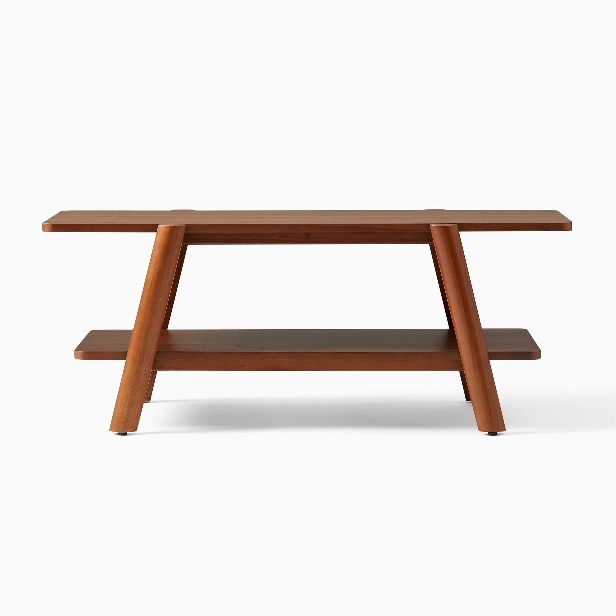 Modern Rectangular Coffee Table Double Tier Design